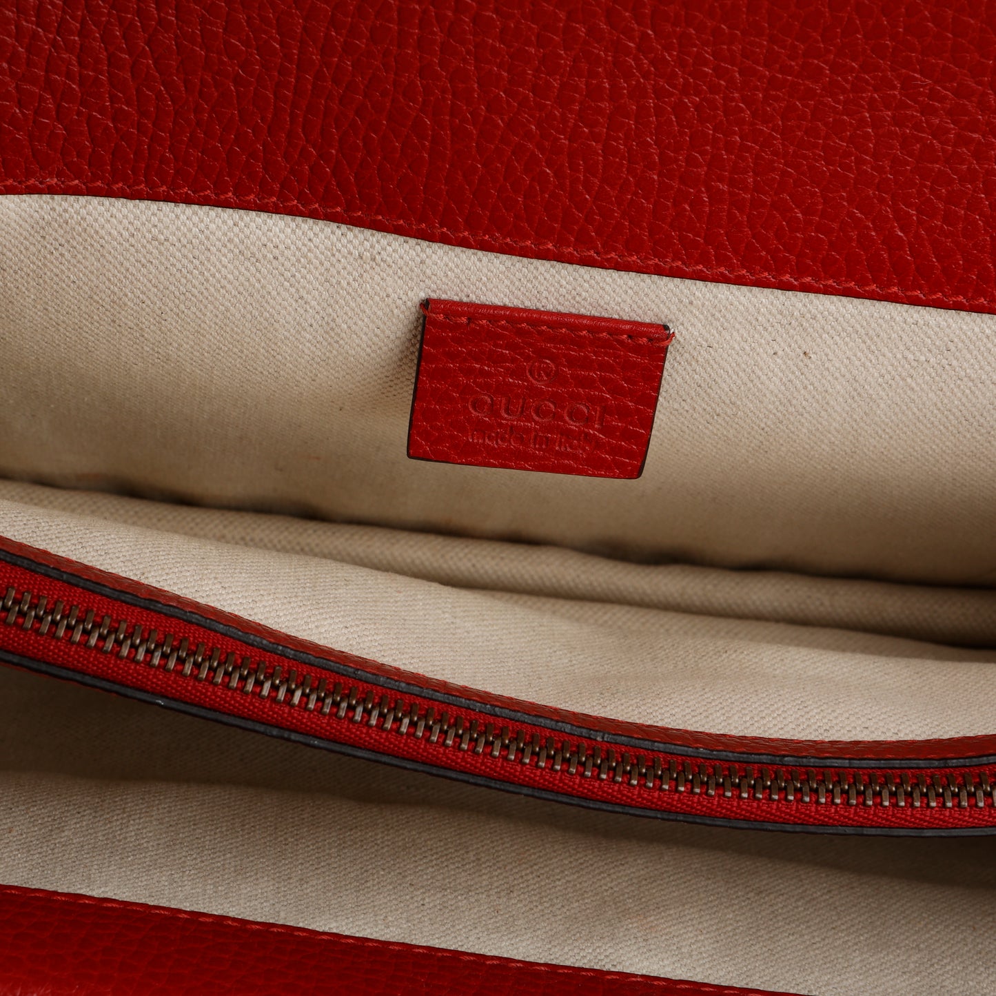 Medium Dionysus, Red Grained Calfskin