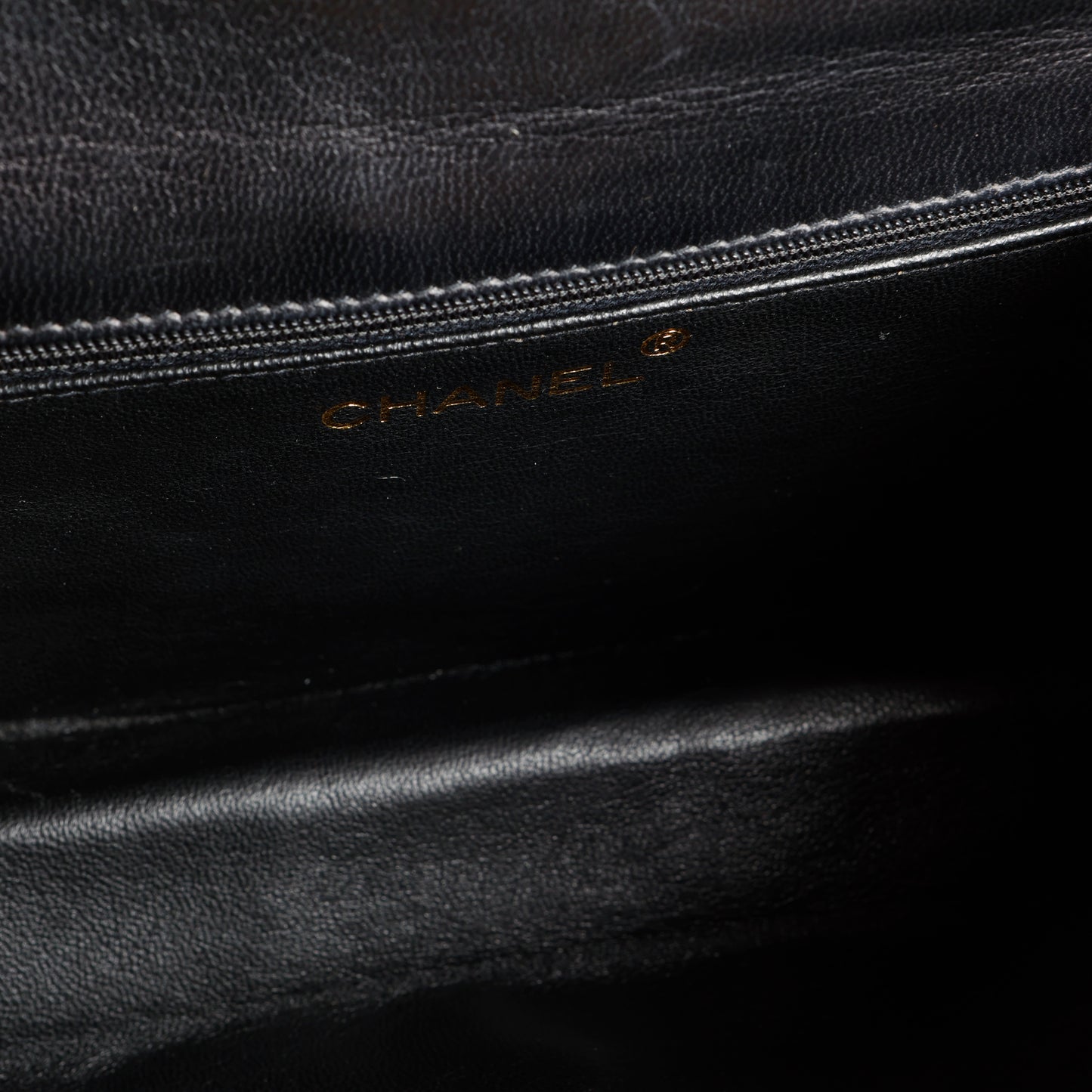Timeless Envelope Flap Top Handle, Black Lambskin