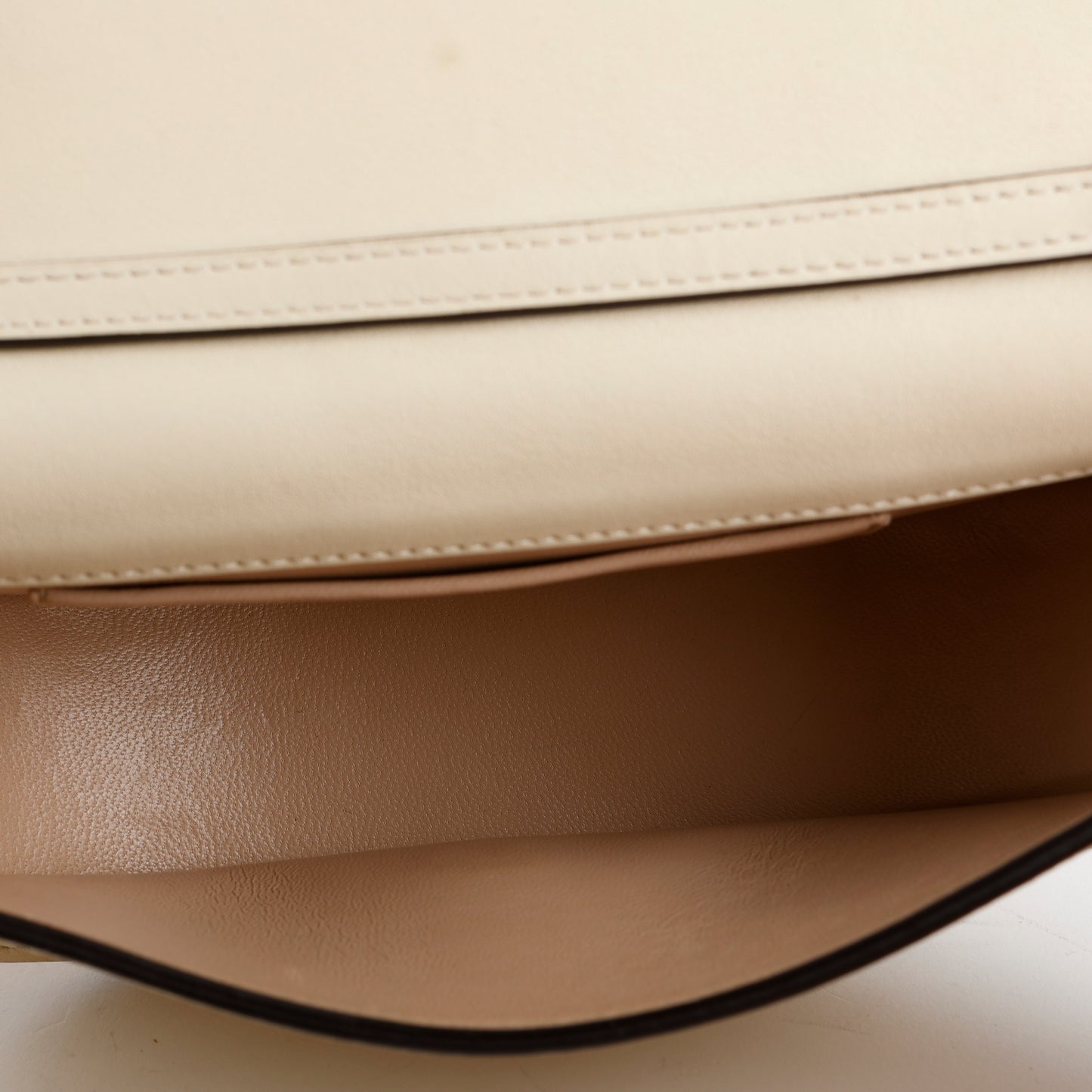 Small Nile Half Moon Bracelet Crossbody, Cream