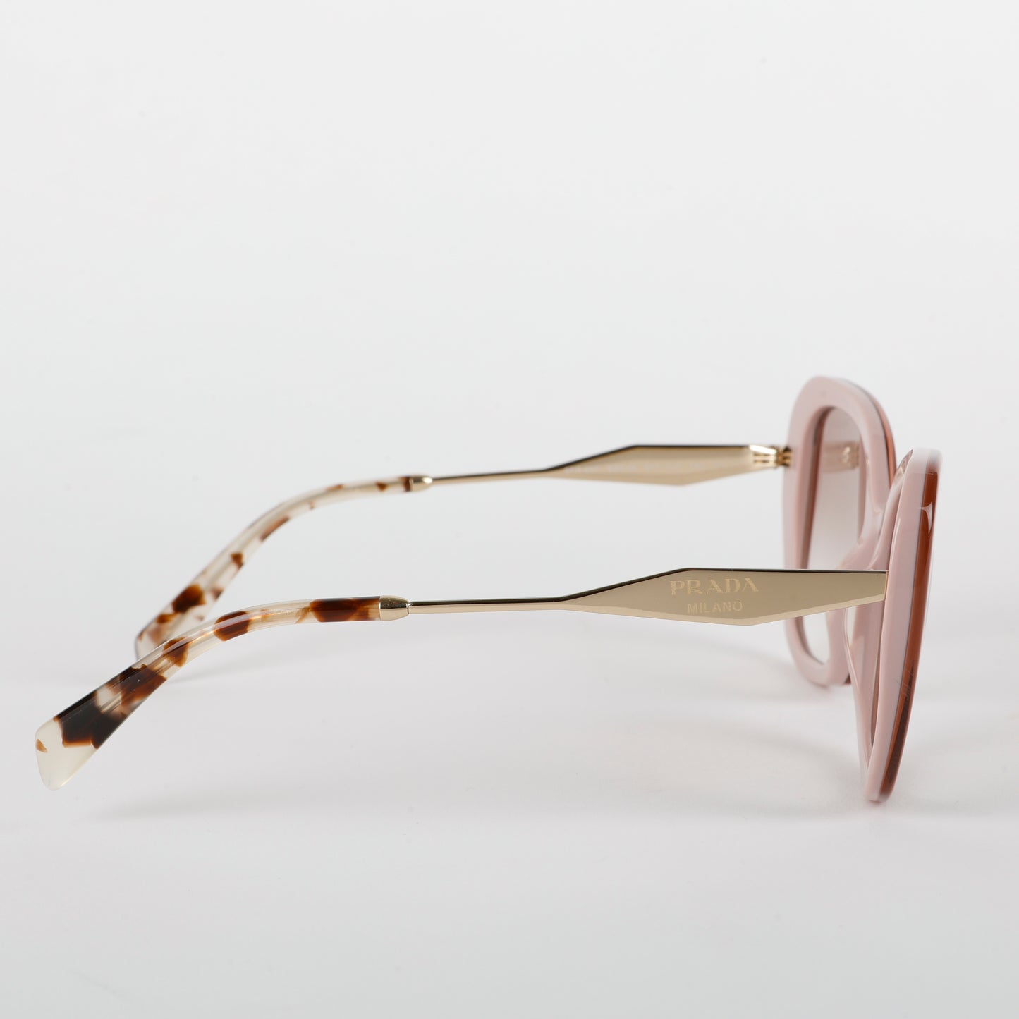 Oversized Cat Eye Sunglasses, Mauvey Pink/Tortoise Shell