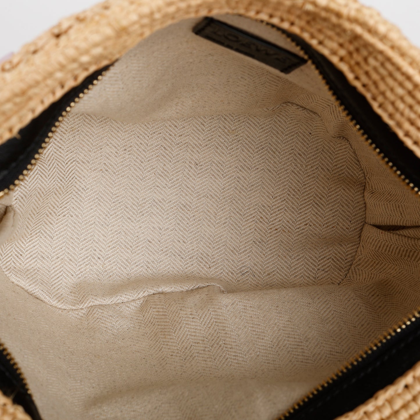 Striped Raffia Crossbody