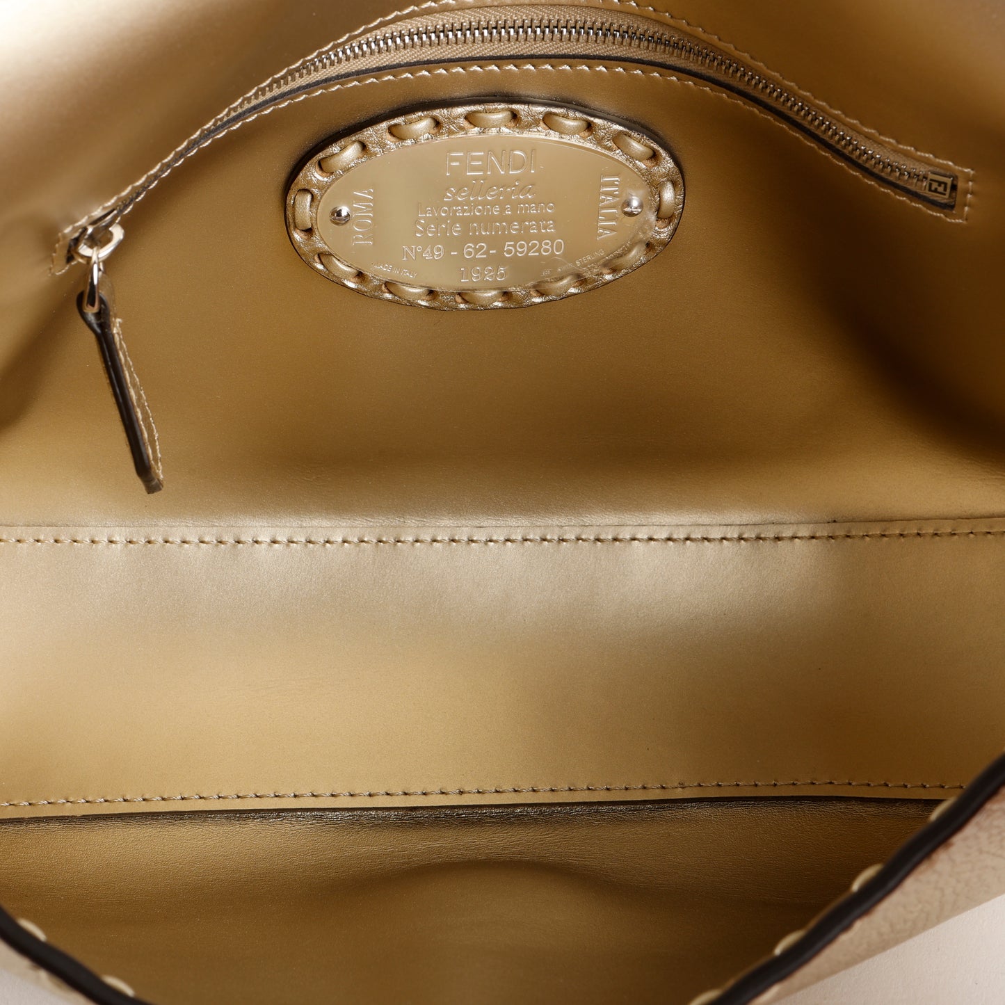 Medium Selleria Baguette NM, Gold Silver Hardware