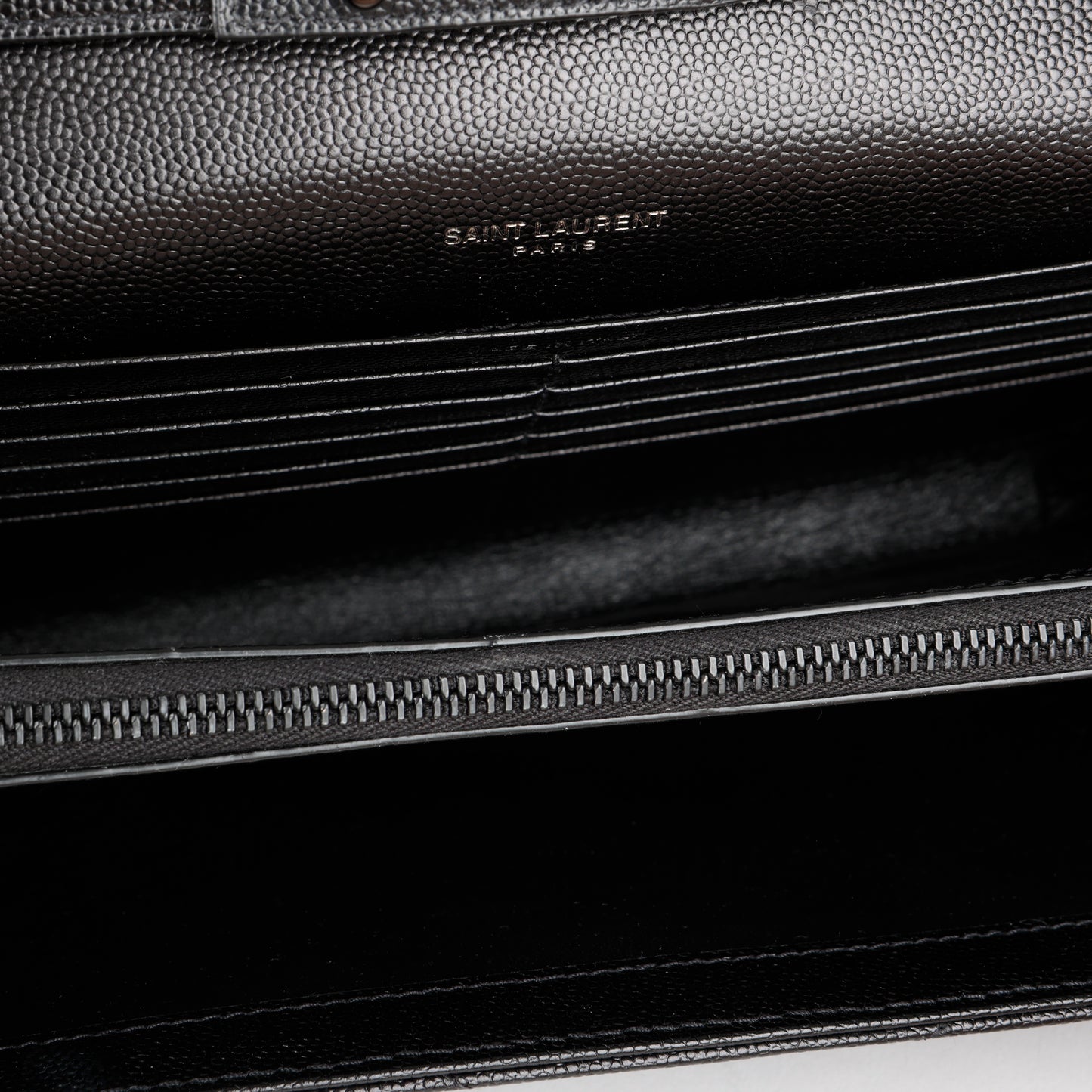 Monogram Wallet On Chain, Black Grain de Poudre