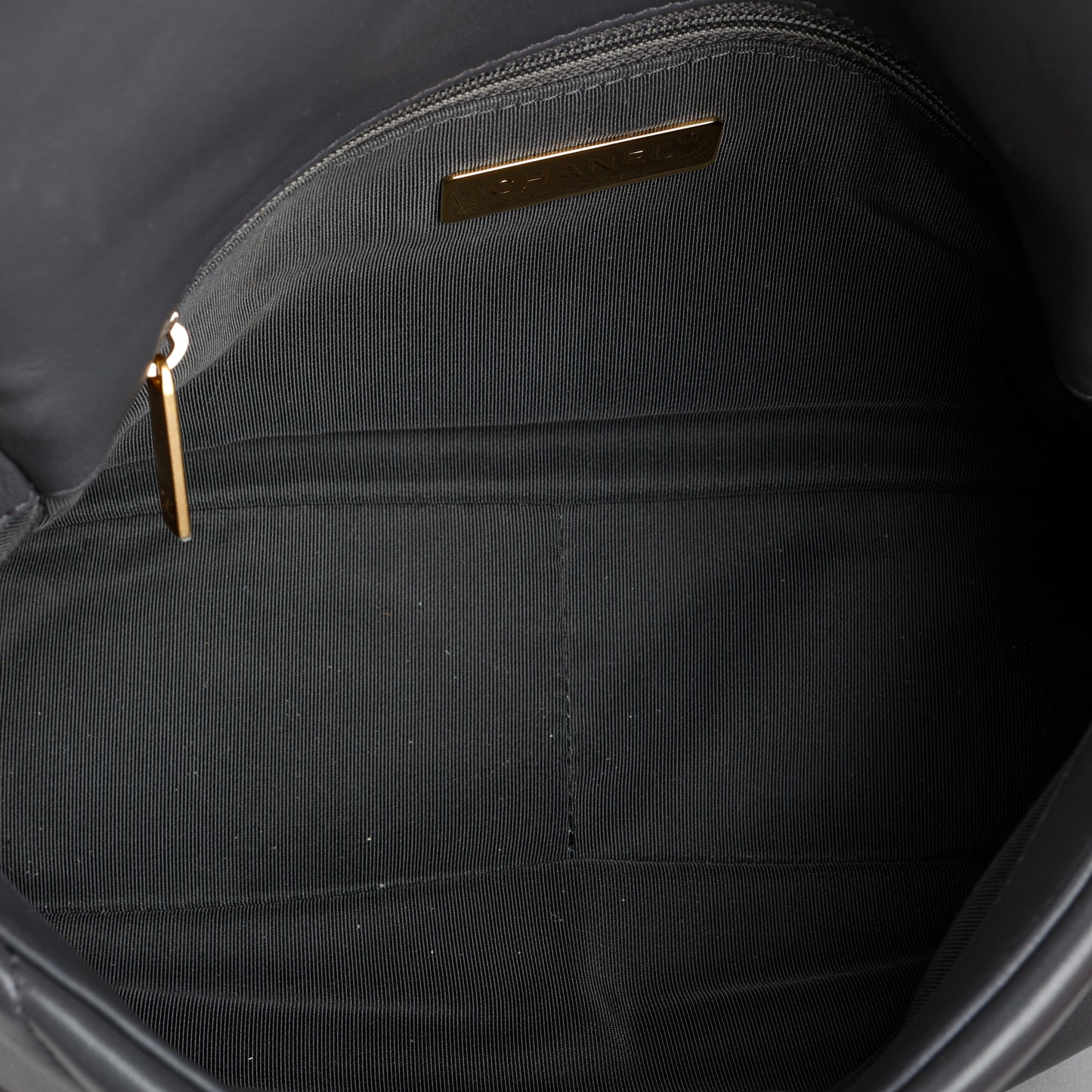 Small 19, Dark Grey Lambskin