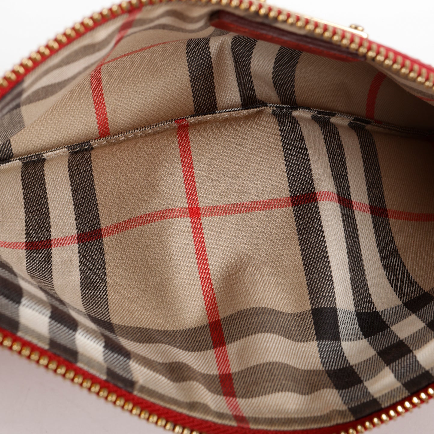 Adeline Fold Over Wristlet Clutch, Red Calfskin