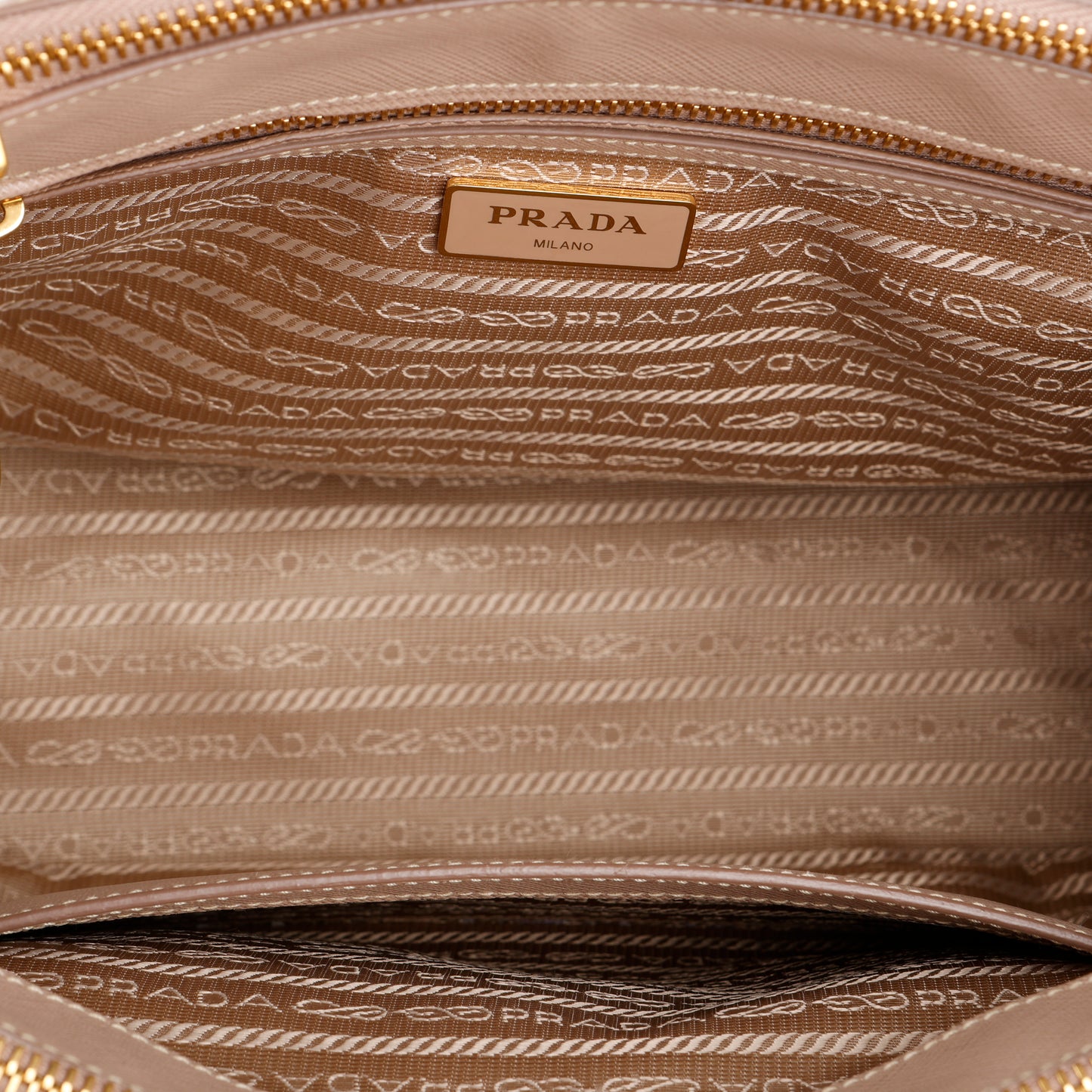 Small Galleria, Beige Saffiano