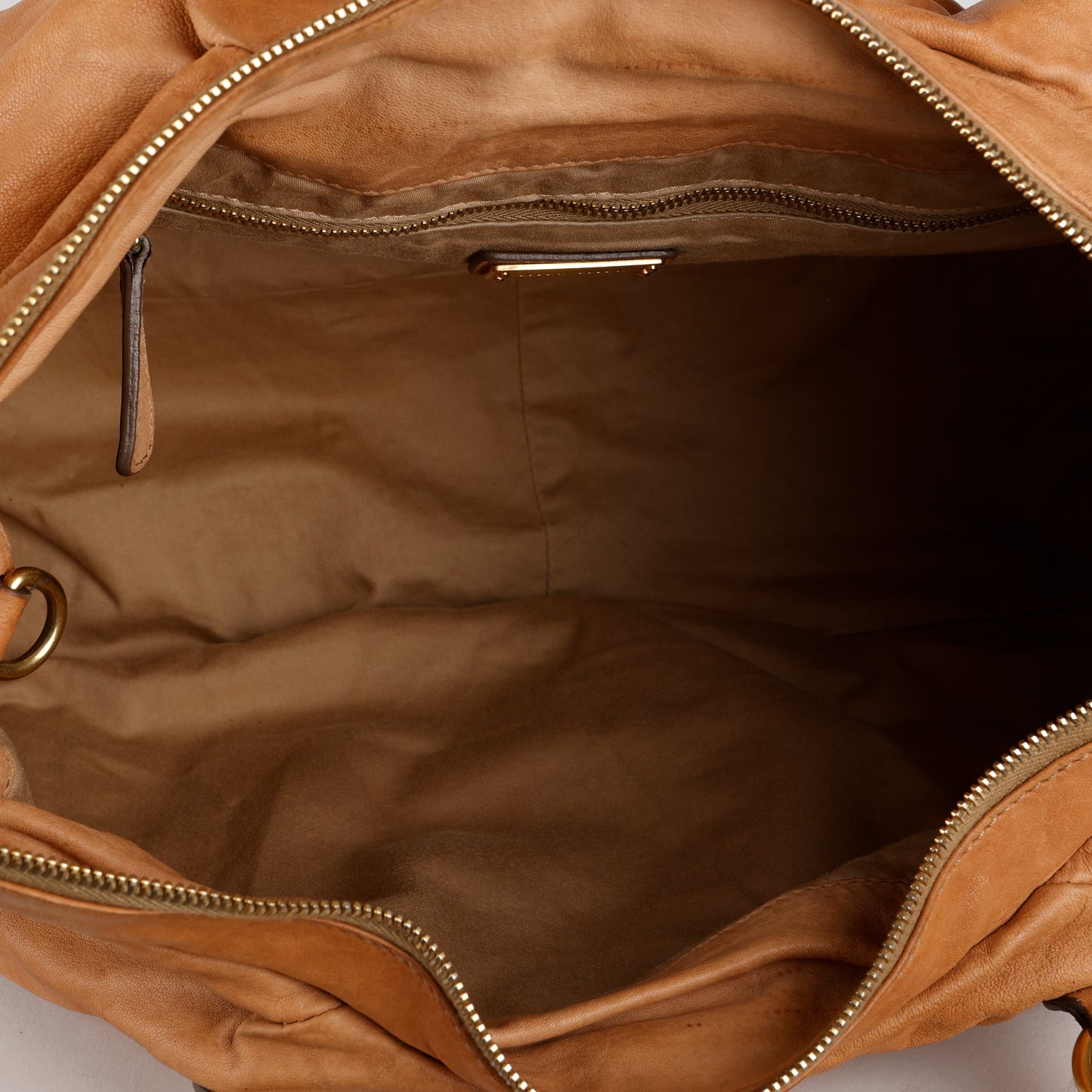 Large Matelasse Tote, Brown/Rose Gold (w/o strap)