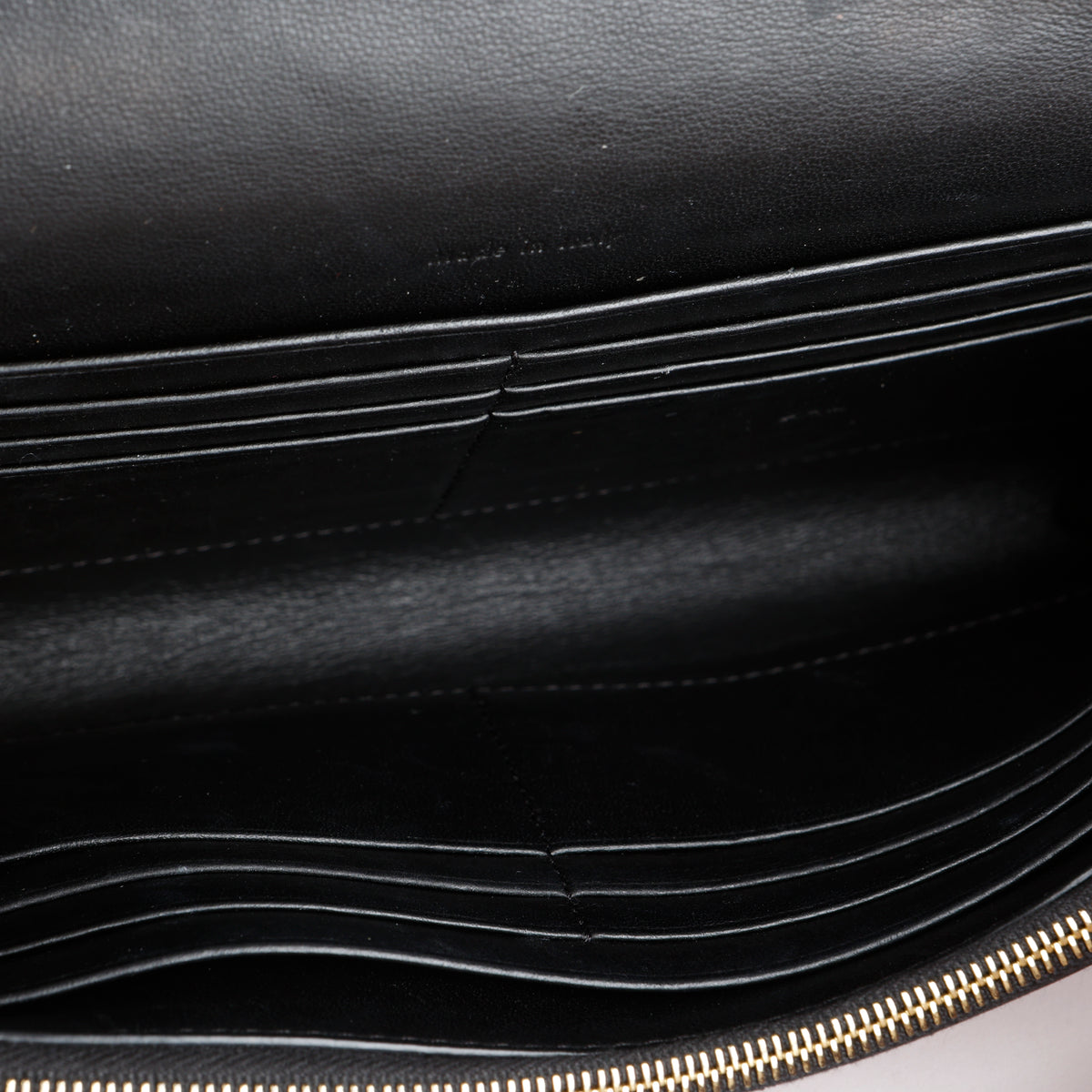 Pocket Envelope Wallet on Chain, Black/Mauve GHW