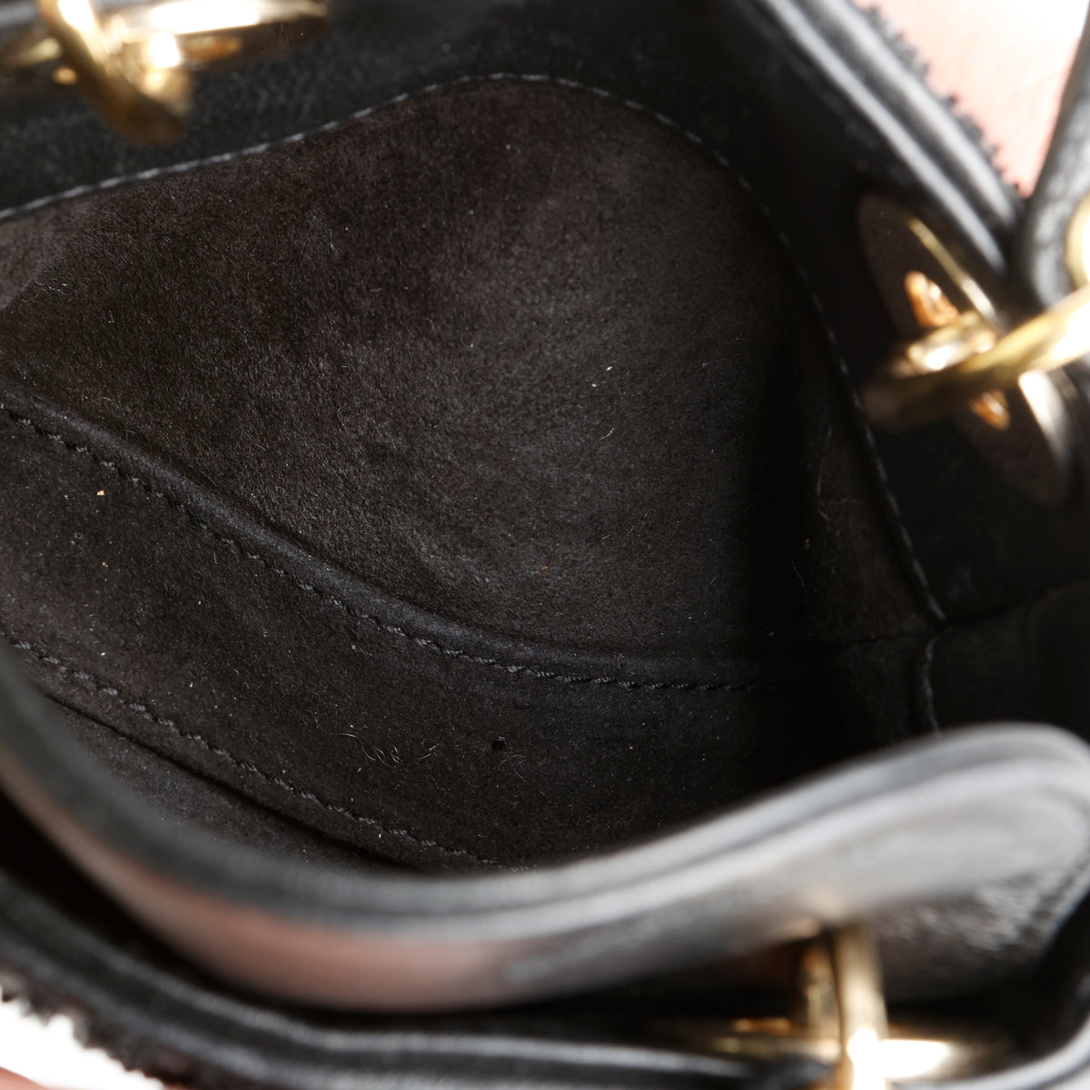 Micro Lady Dior, Black Beaded