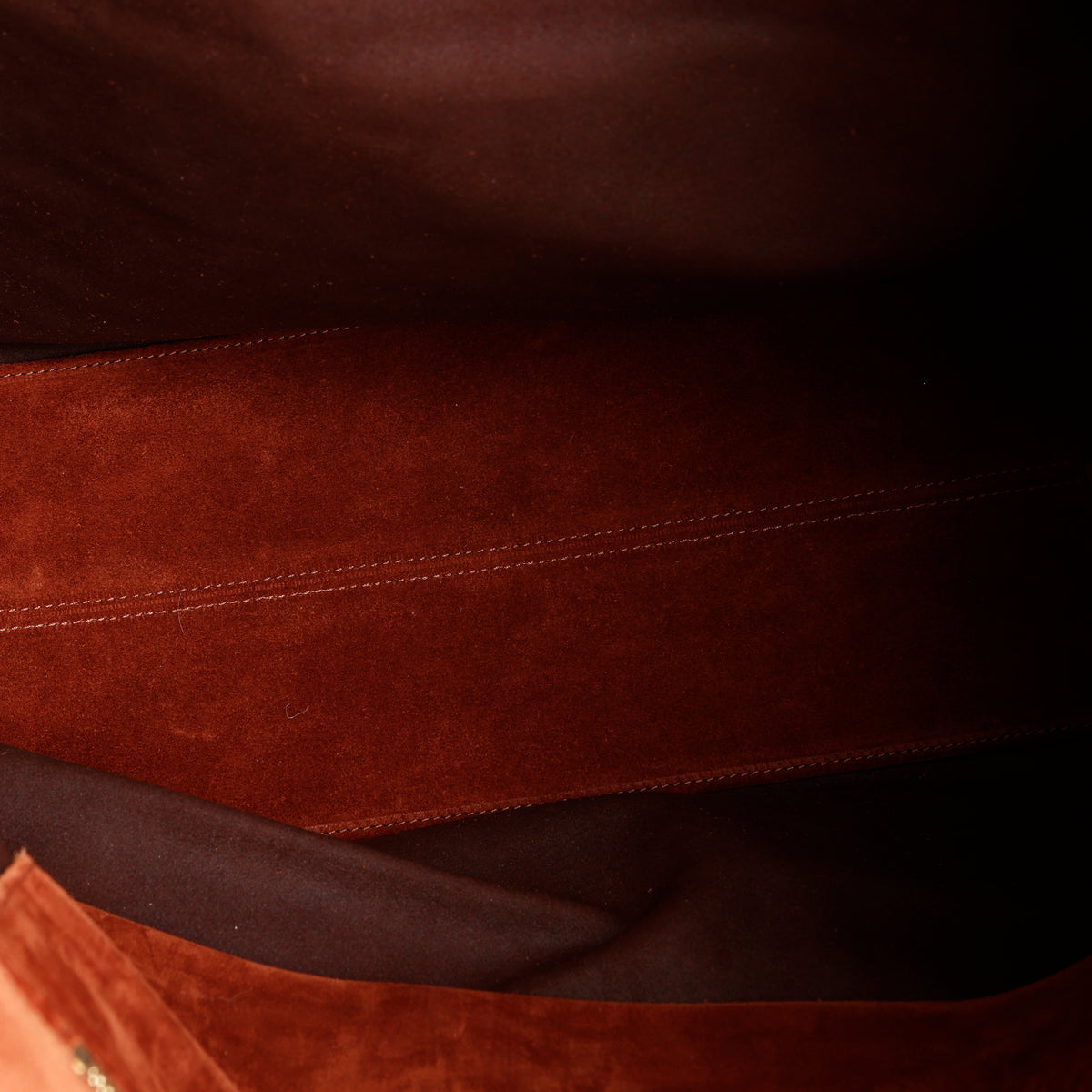 Butterfly Suede Tote, Brick