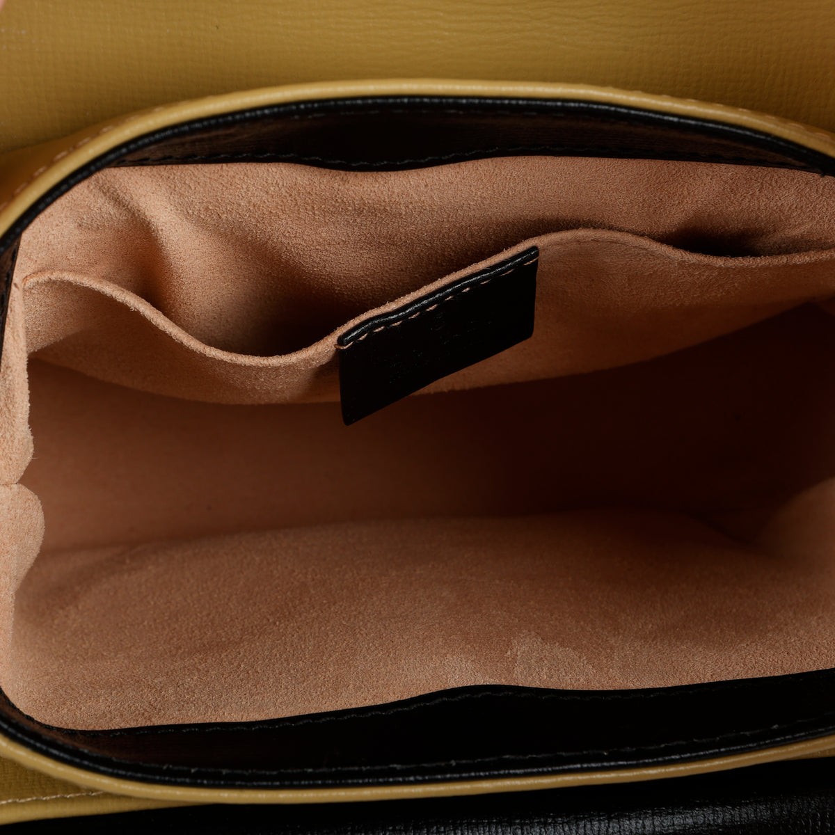Small Marina Chain Shoulder Bag, Tan Calfskin