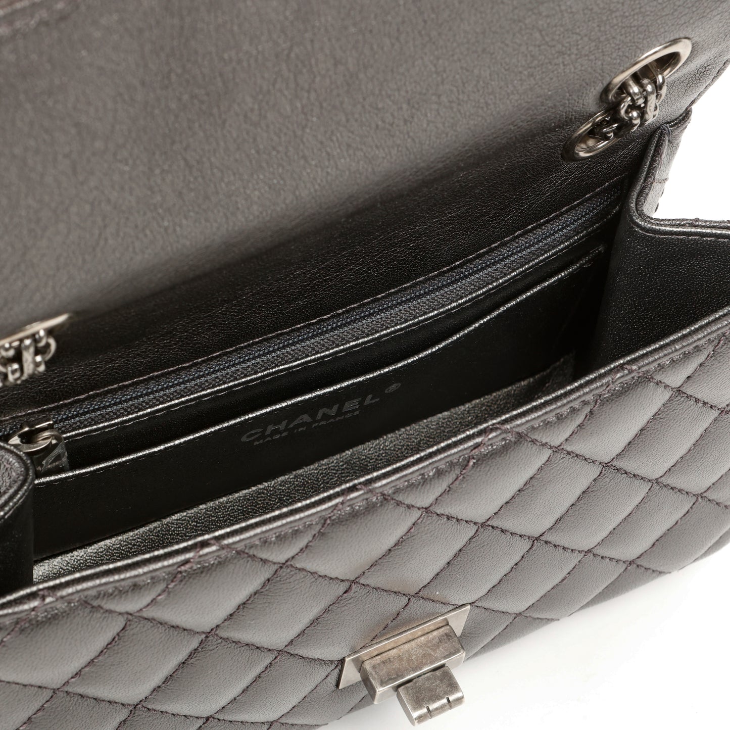 Mini 2.55 Reissue Grey Aged Calfskin 10733