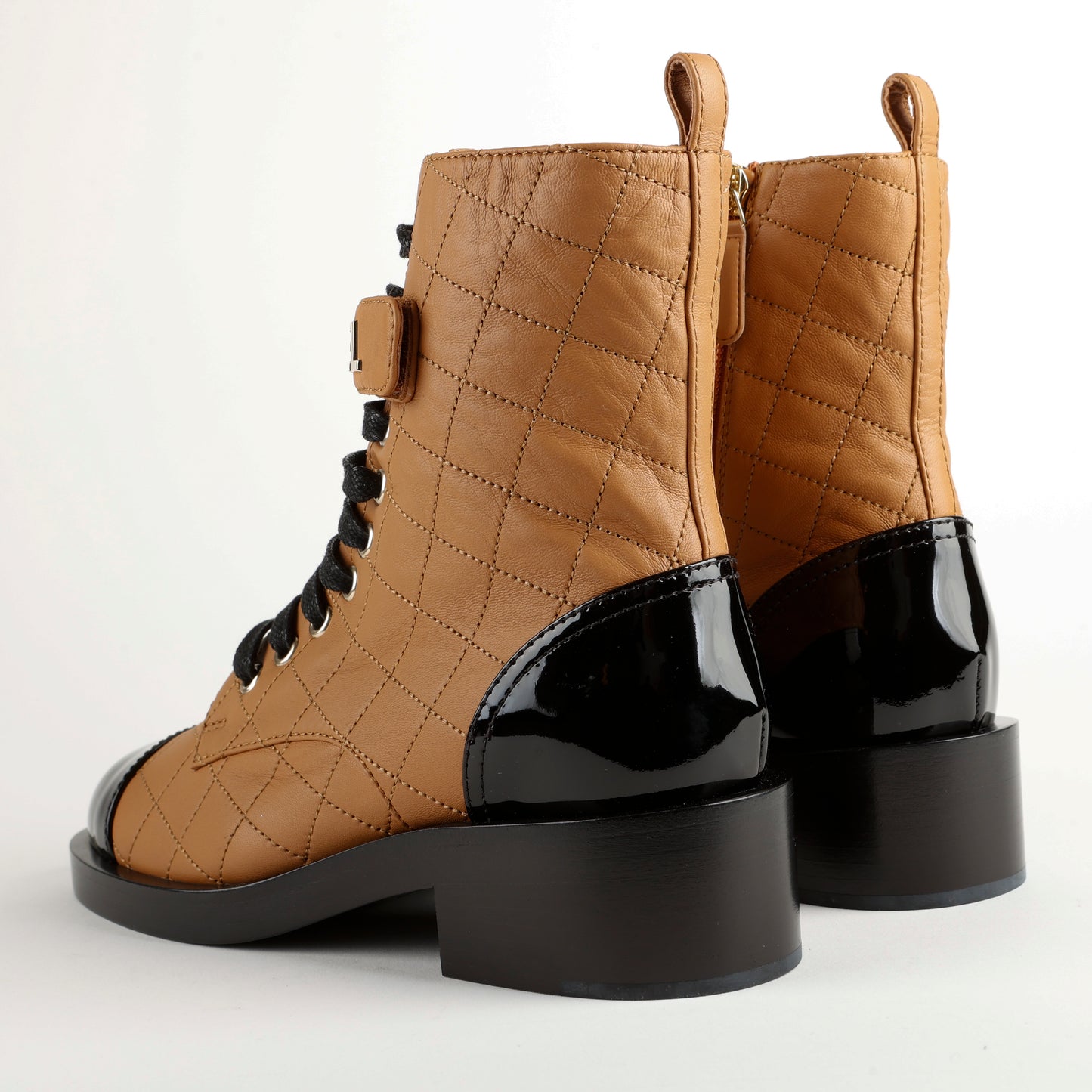 Lambskin Military Style Boots