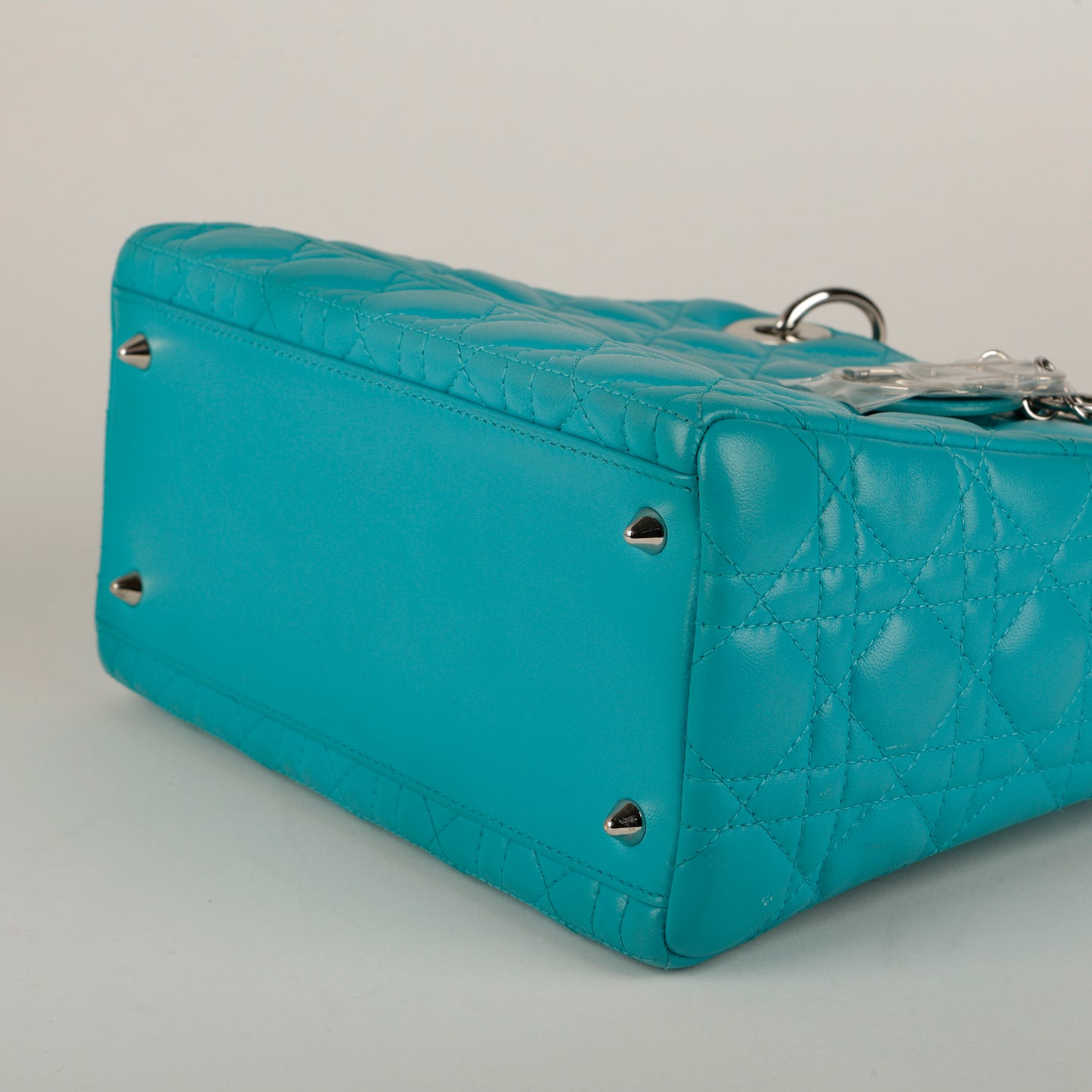 Medium Lady Dior, Turquoise Lambskin