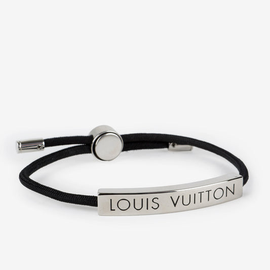 Clip It Bracelet, Black Silver Hardware