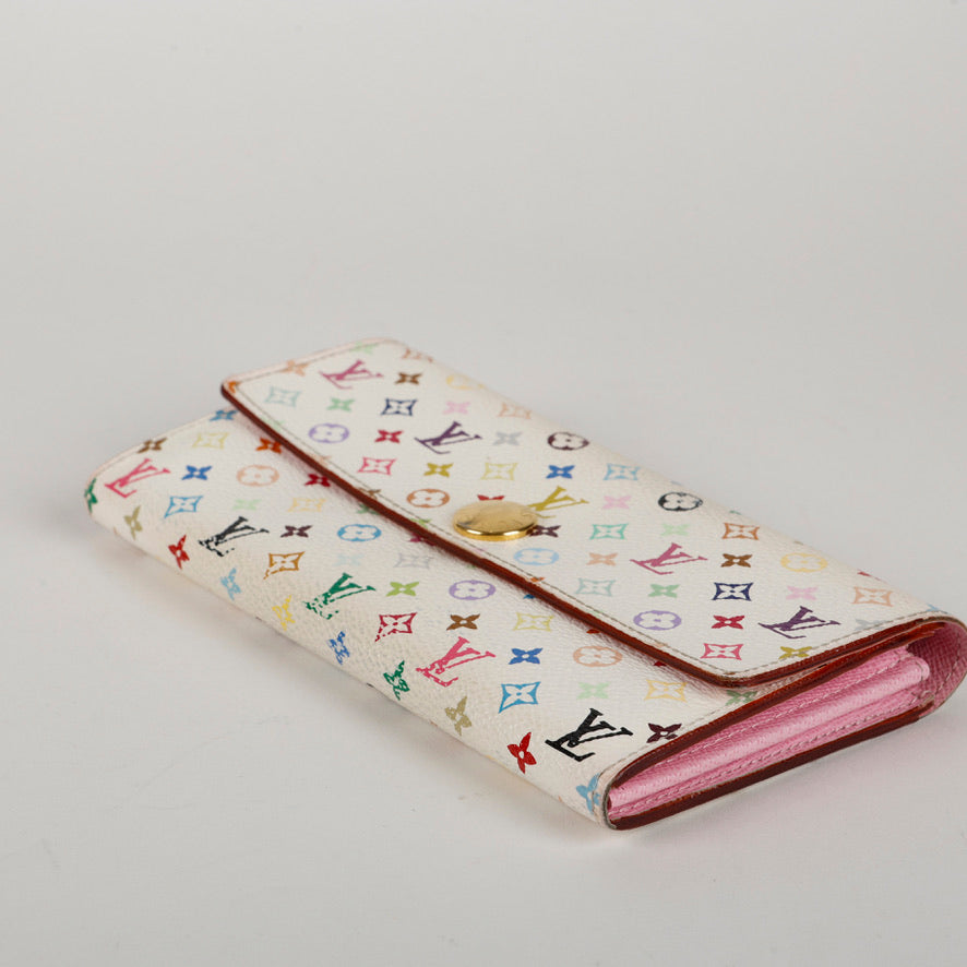 Murakami Sarah Wallet White Multicolor 10780