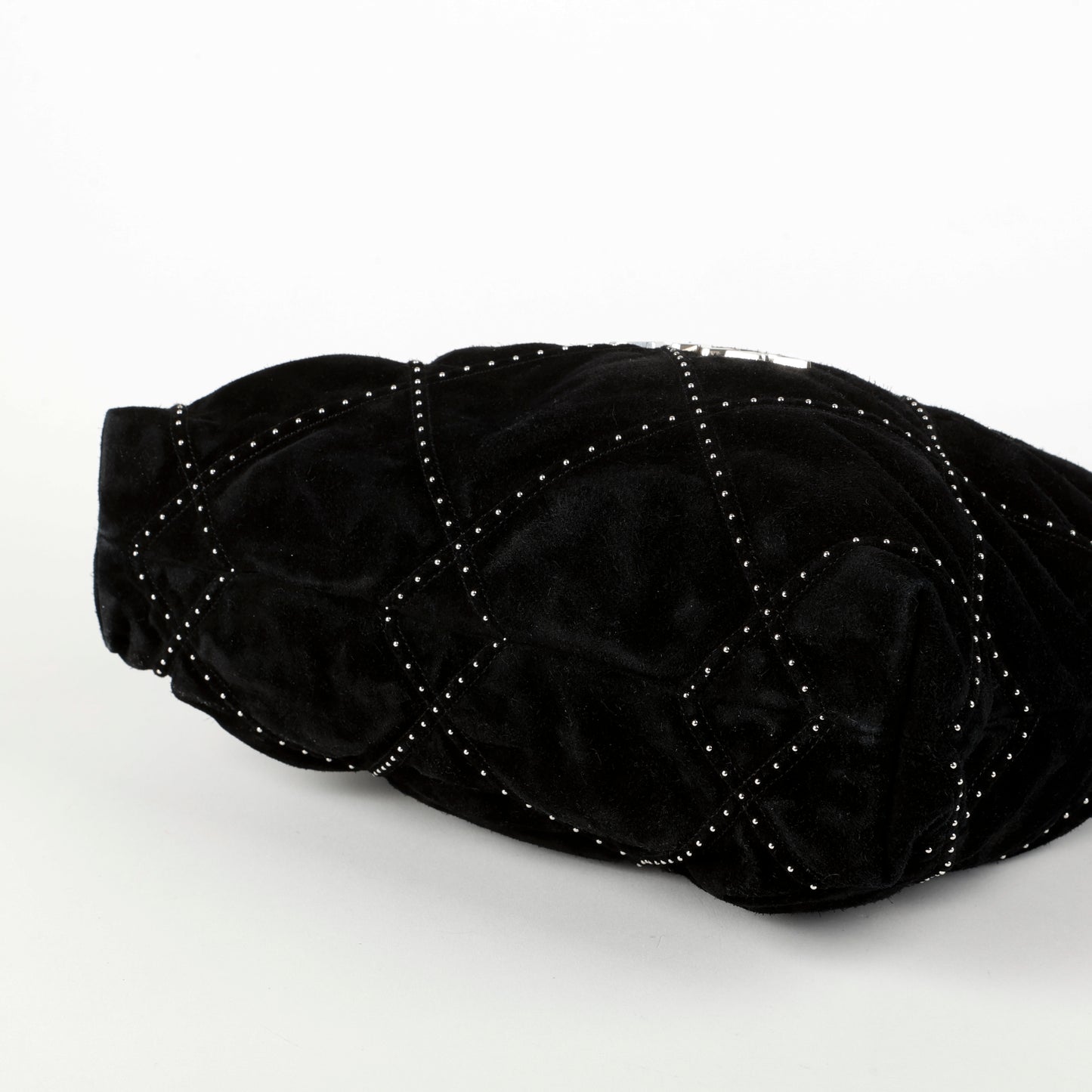 Small Suede 22 Studded, Black Silver