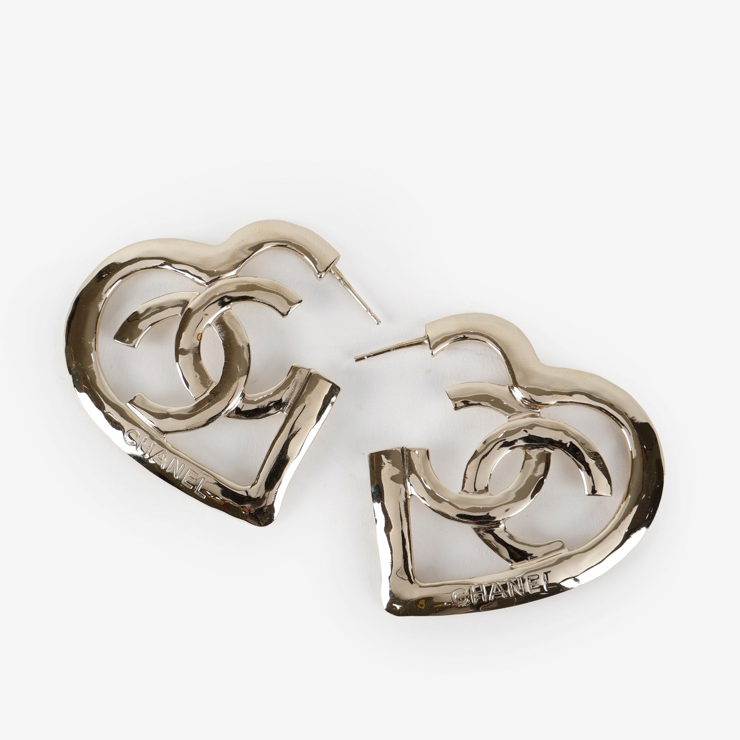 CC Heart Coco In Love Hoop Earrings, Light Gold