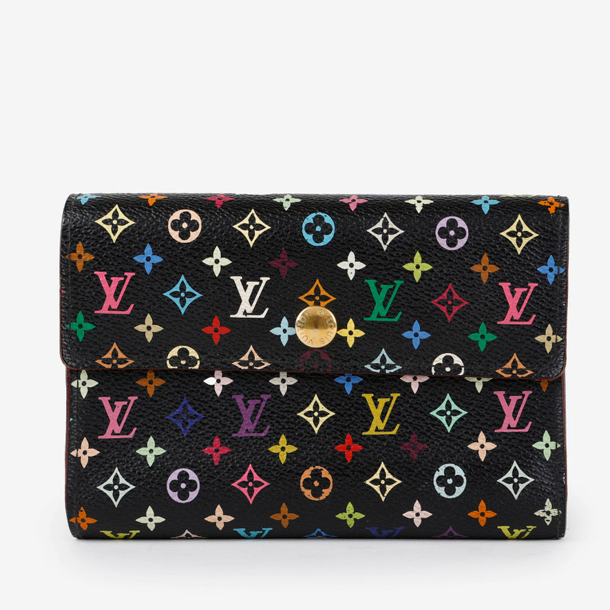 Alexandra Wallet, Black Multicolor
