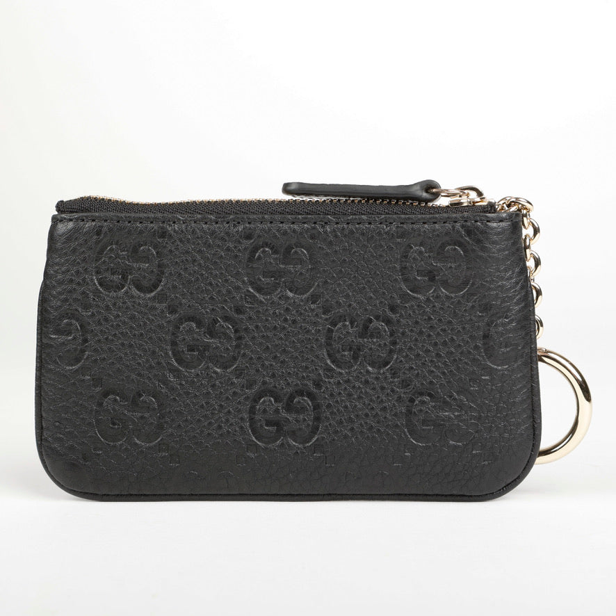 GG Emblem Key Pouch, Black 10598