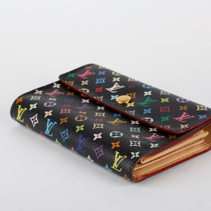 Alexandra Wallet, Black Multicolor