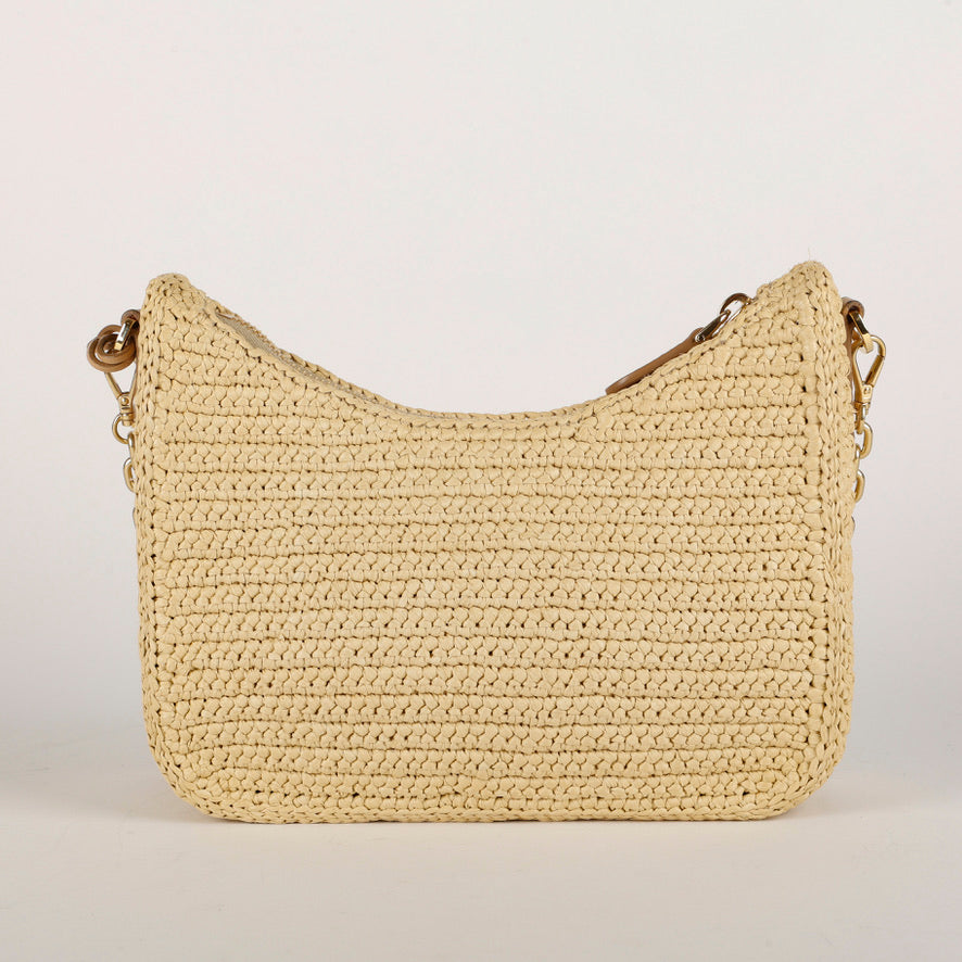 2005 Re-Edition, Small Raffia Crossbody