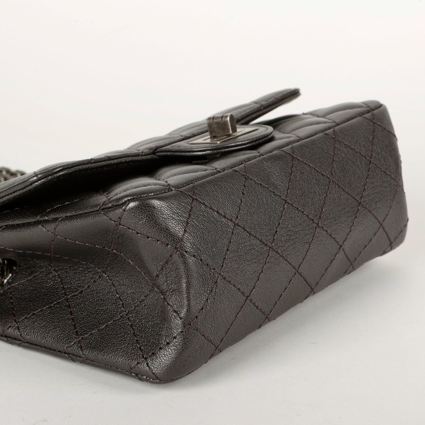 Mini 2.55 Reissue Grey Aged Calfskin 10733
