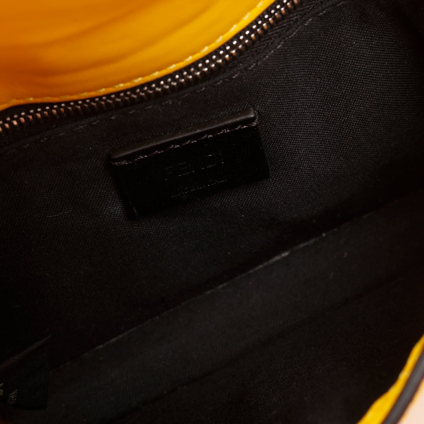 Baguette Belt Pouch Motif, Yellow Coated Canvas