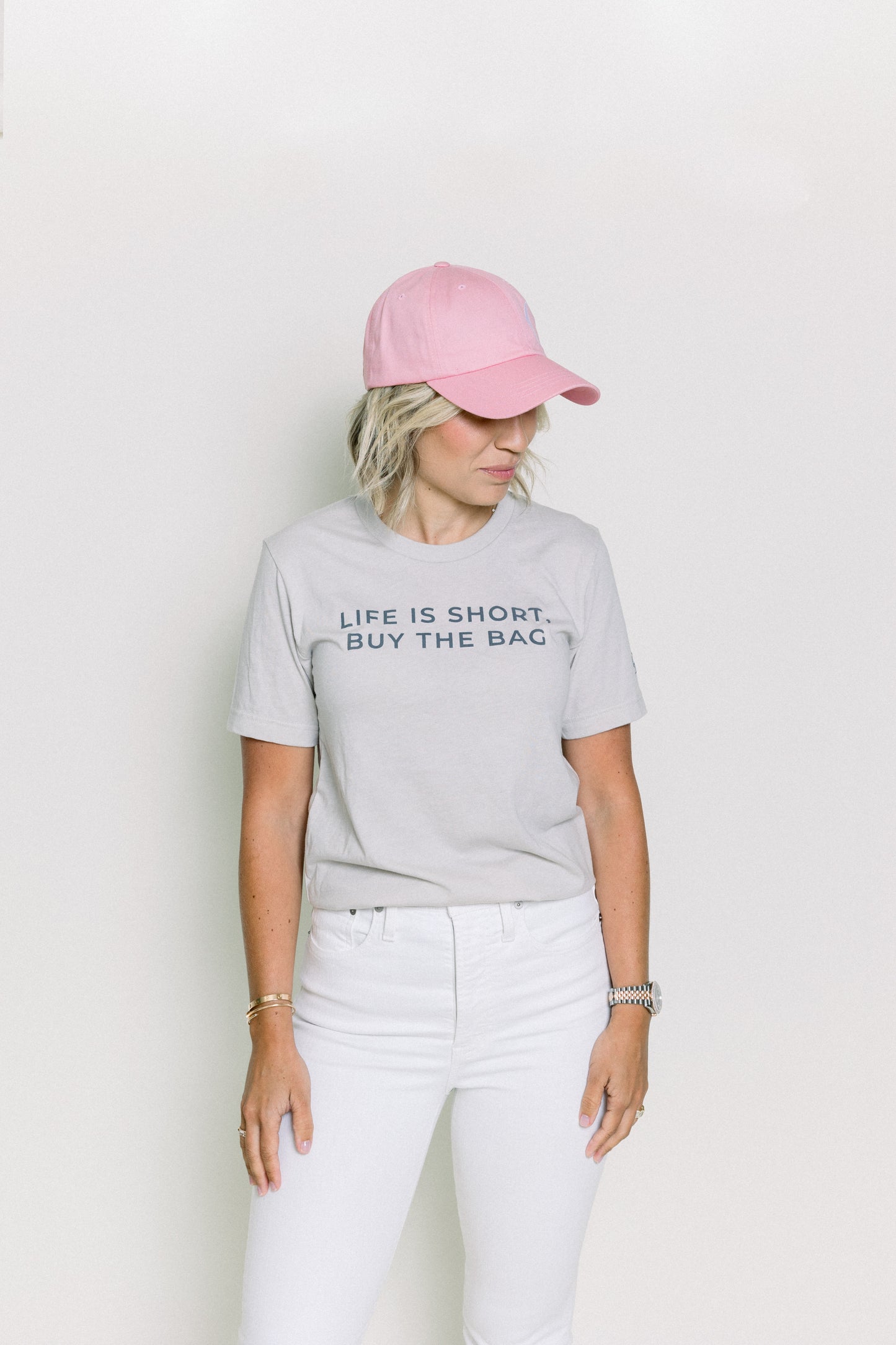 Pink Twill Dad Hat