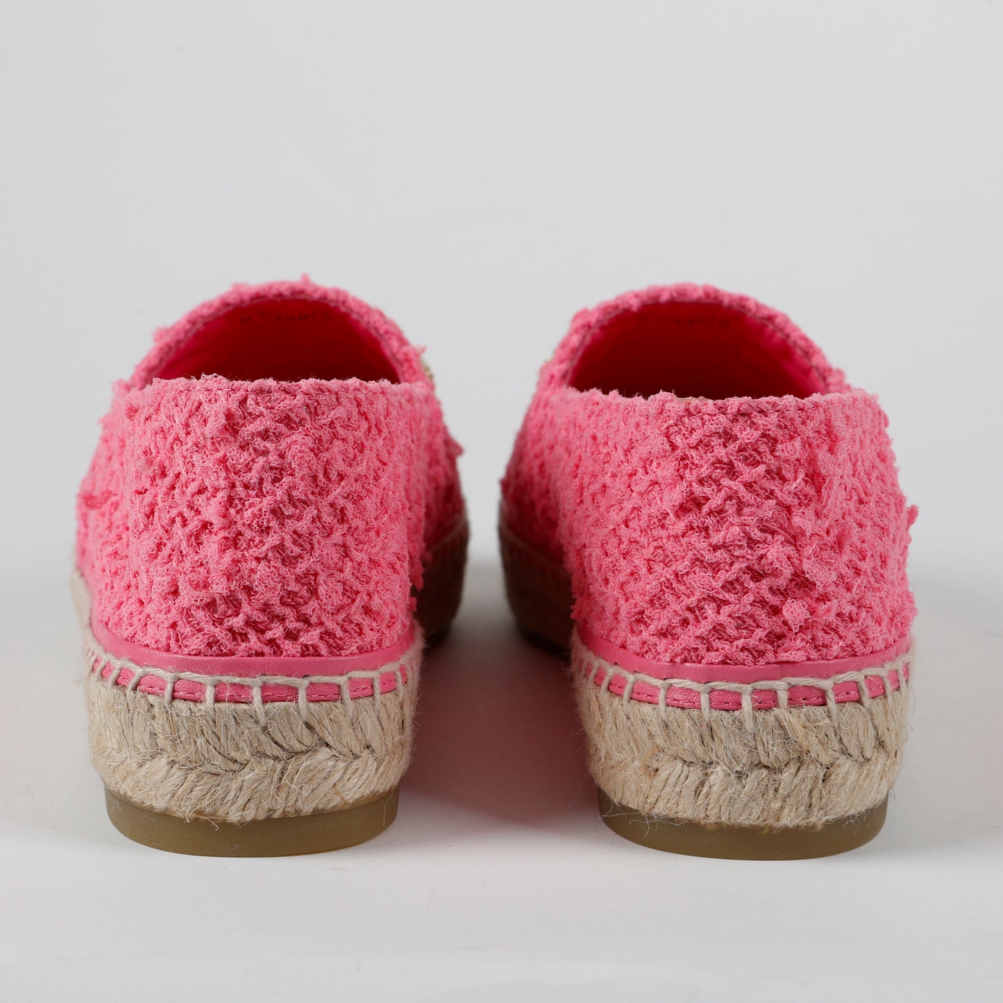 Pink Tweed Espadrilles Size 39