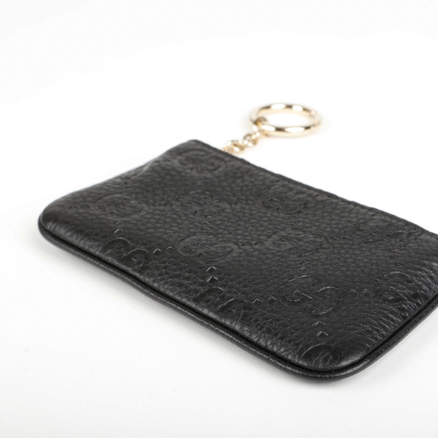 GG Emblem Key Pouch, Black 10598