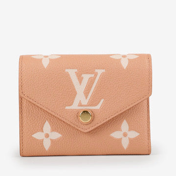 Victorine Wallet, Rose Trianon Creme Empreinte