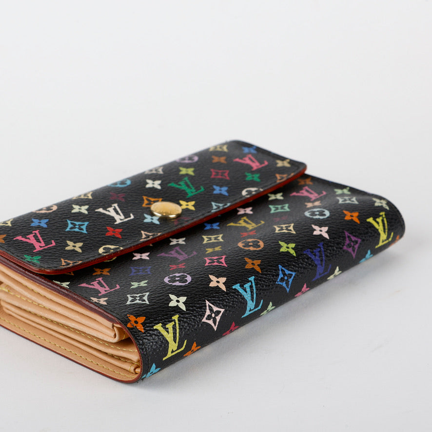 Alexandra Wallet, Black Multicolor