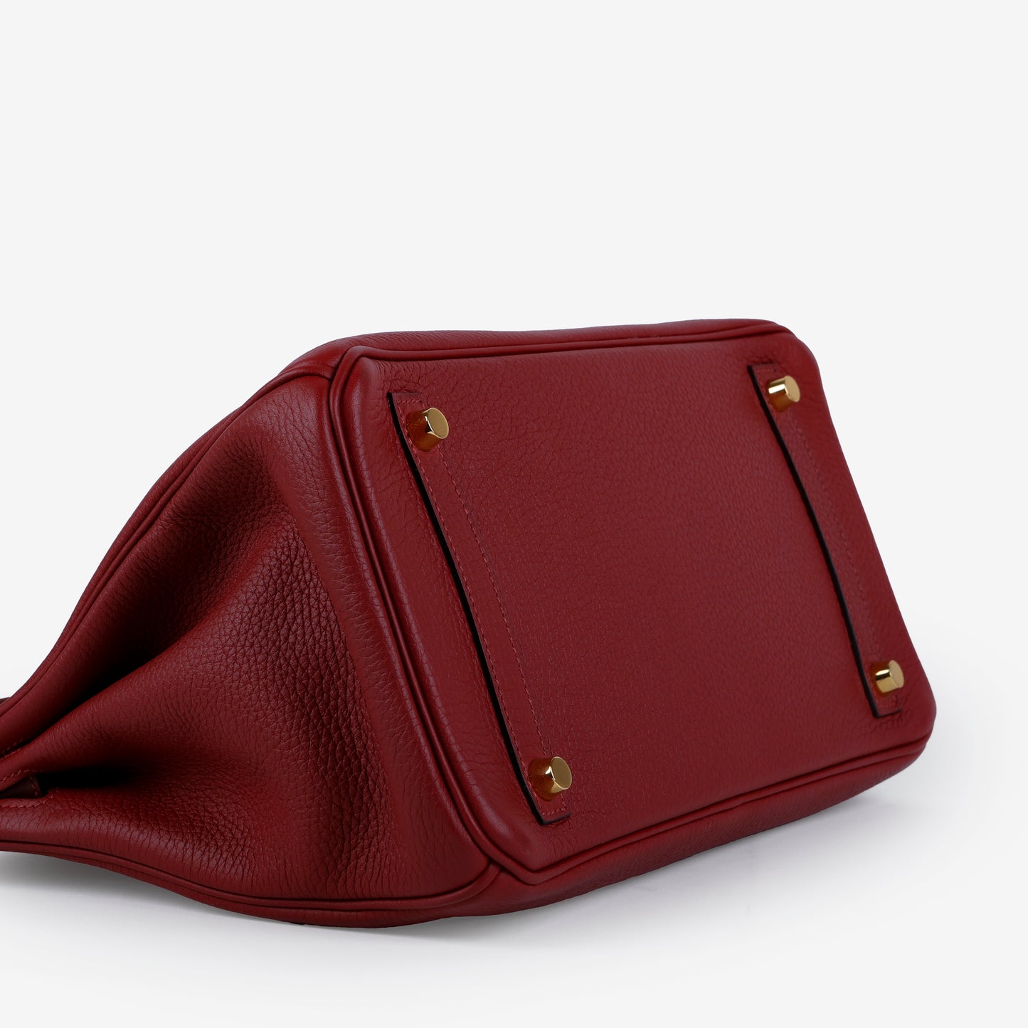 Birkin 30 Verso Clemence Rouge H Rose Extreme Gold Hardware