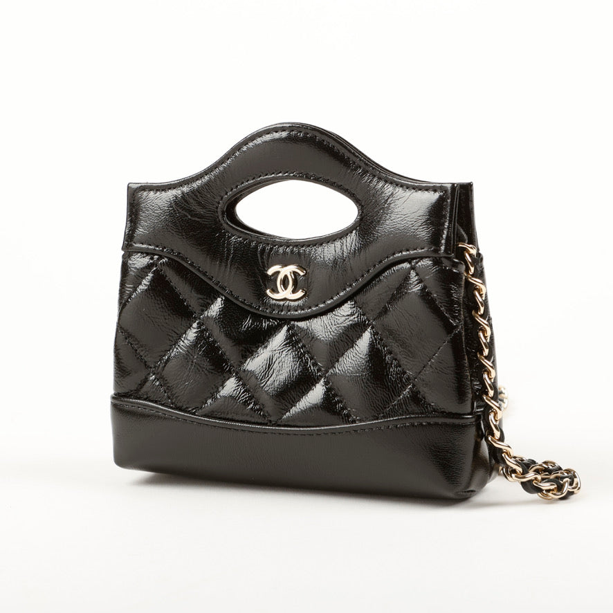 Mirco 31 Card Holder On Chain Black