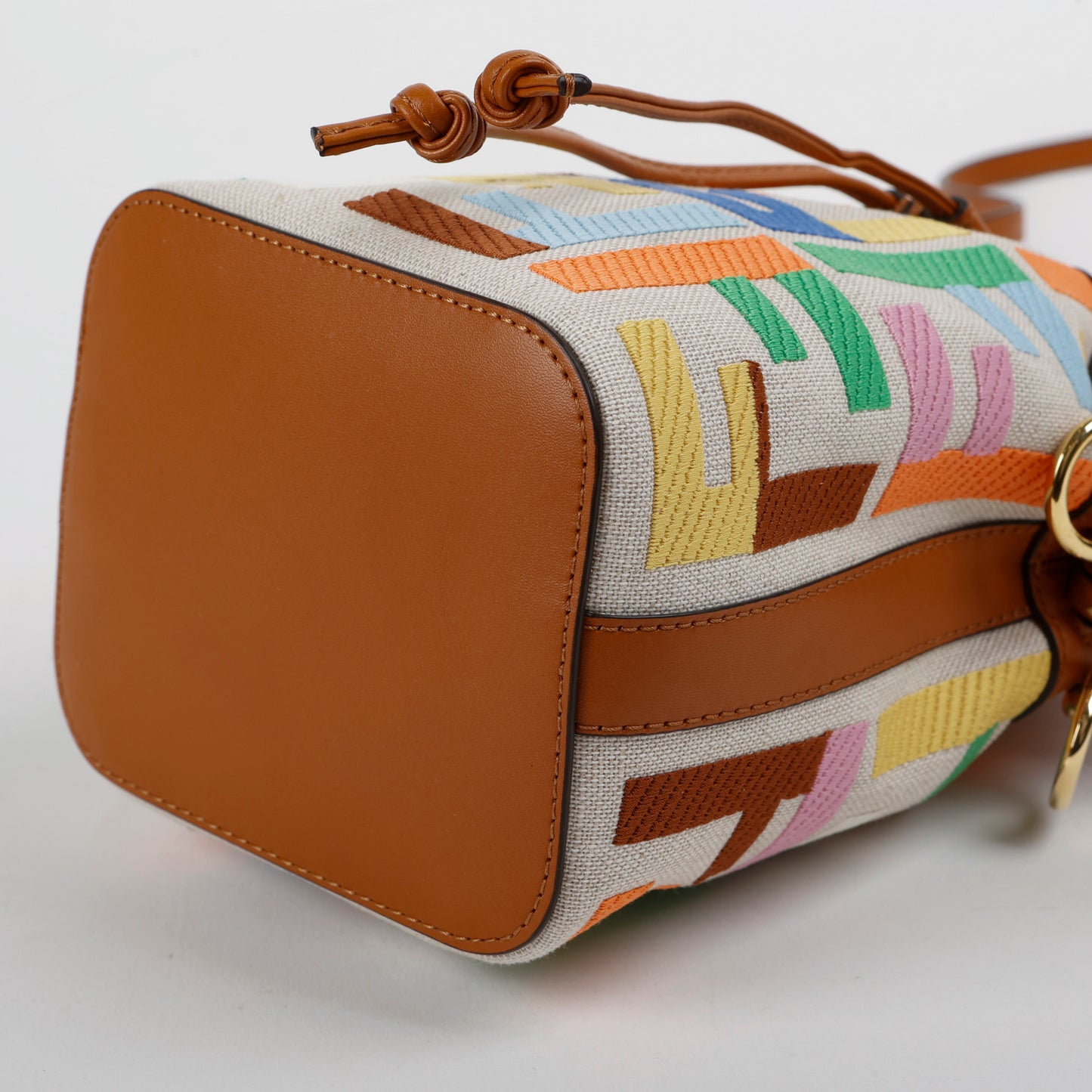 Mini Mon Tresor Bucket Bag, Multicolor Canvas