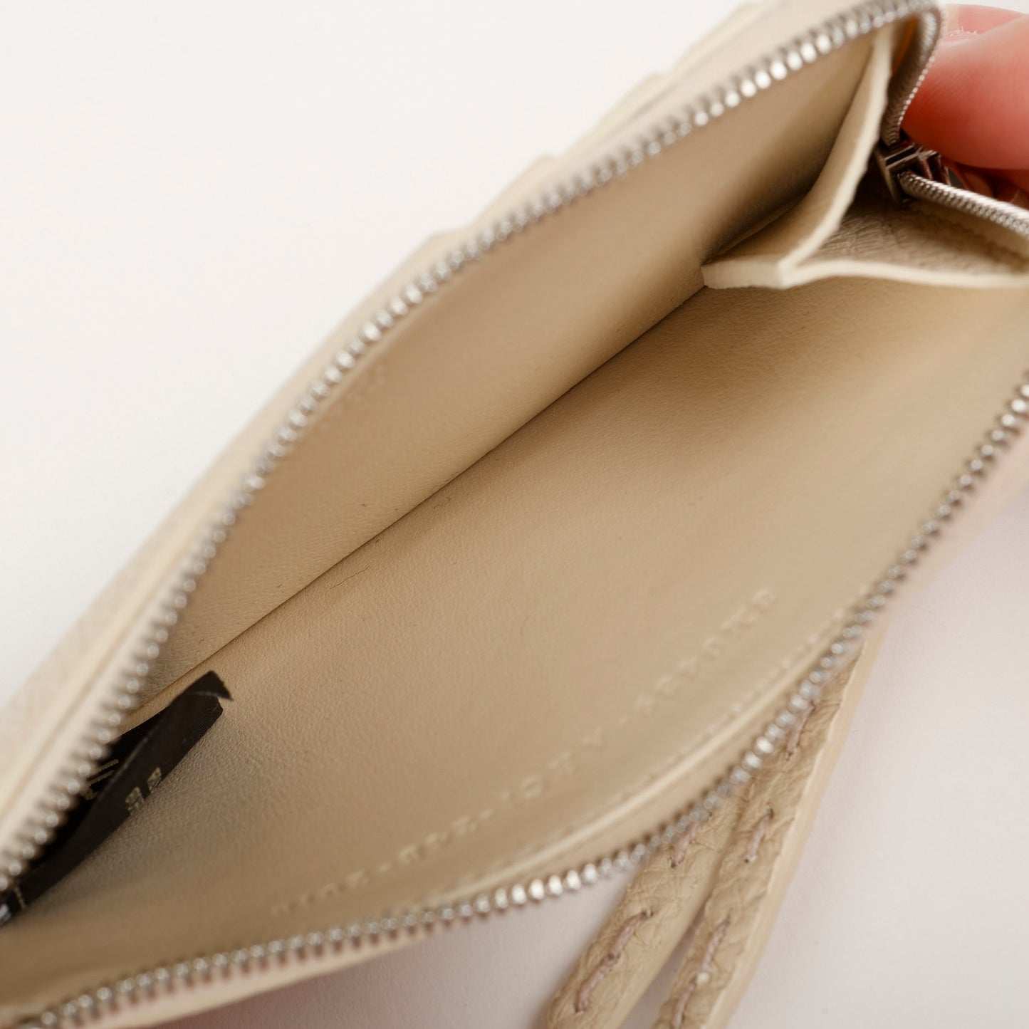 Peekaboo Selleria Card Case Cream Calfskin
