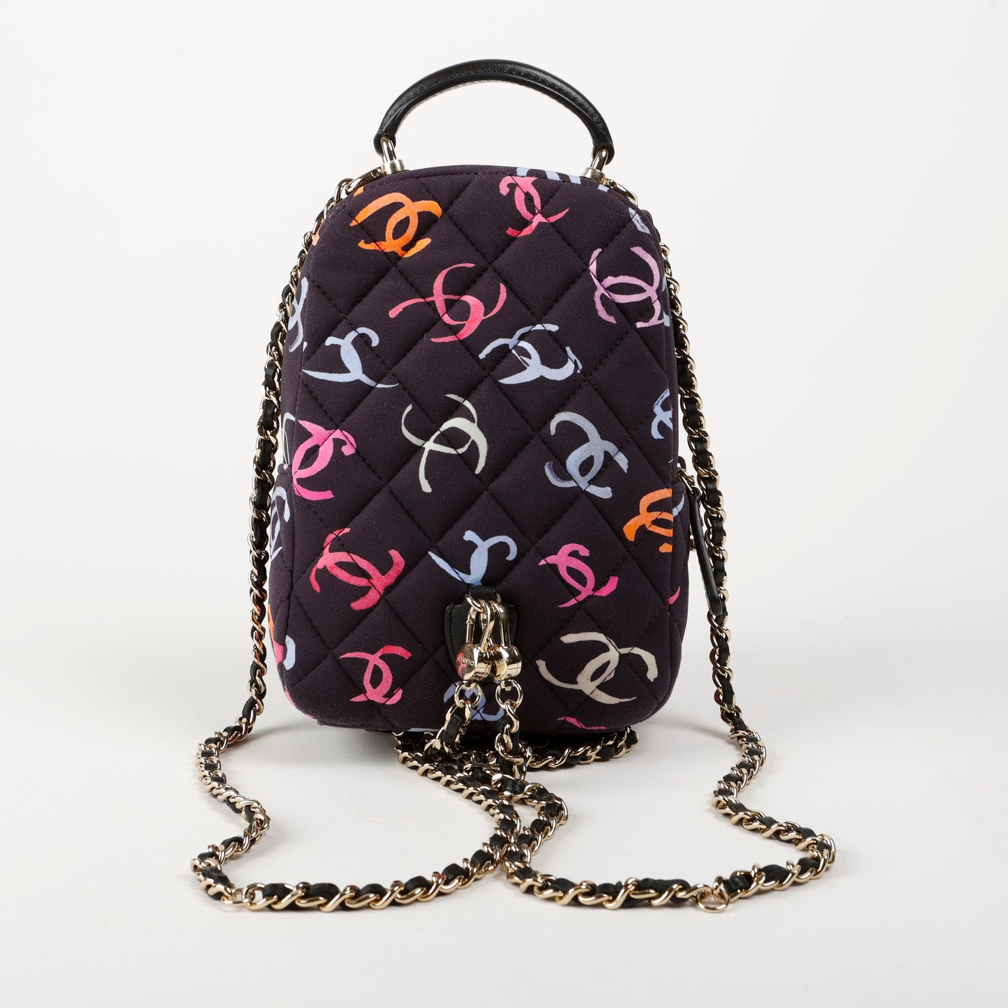 Fabric CC Mini Backpack Navy Blue