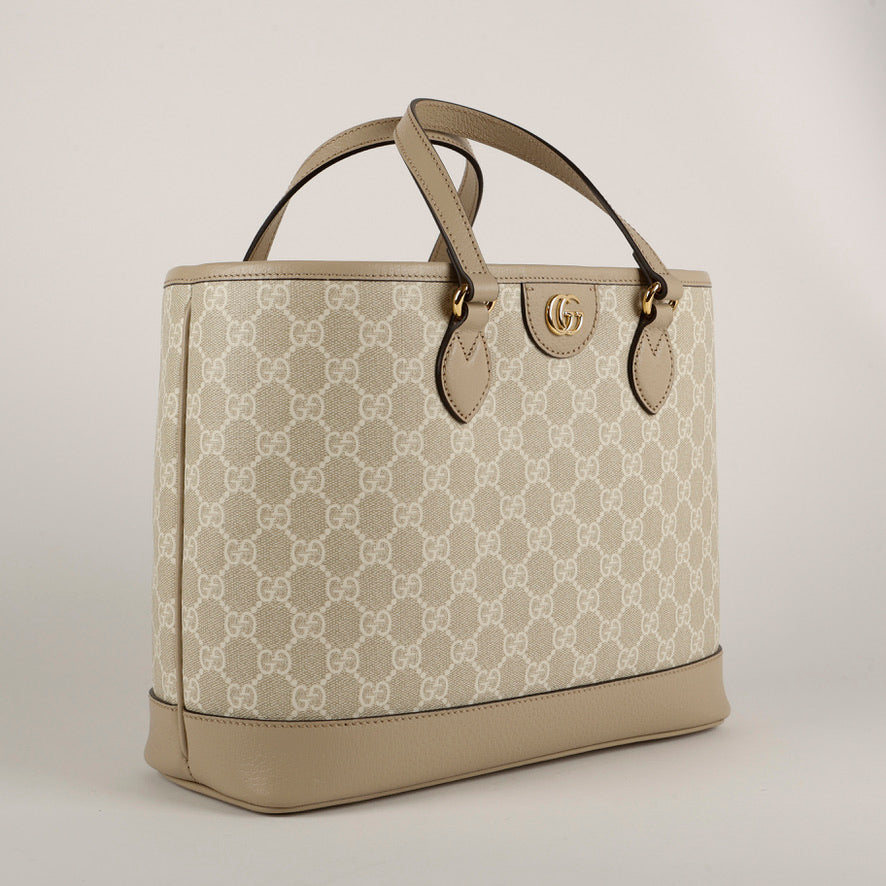 Medium Ophidia Tote, Beige