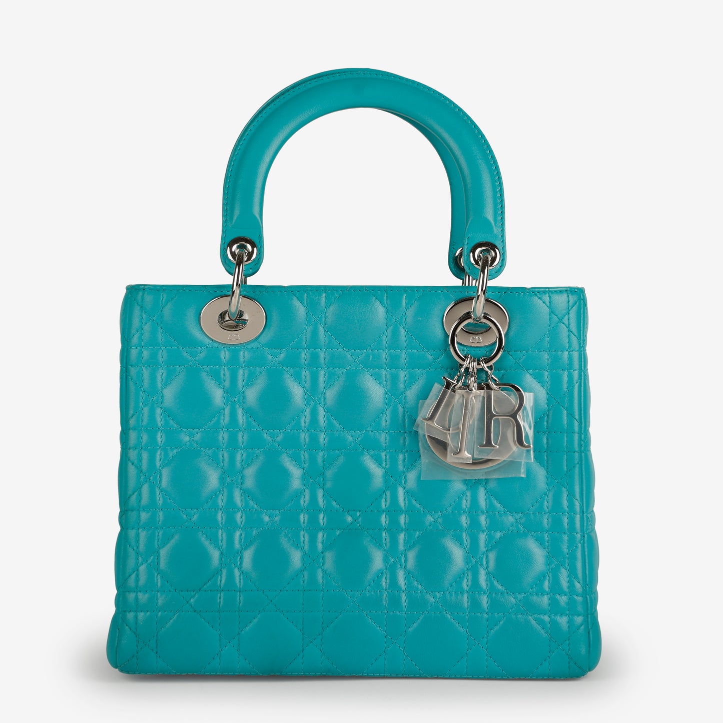 Medium Lady Dior, Turquoise Lambskin