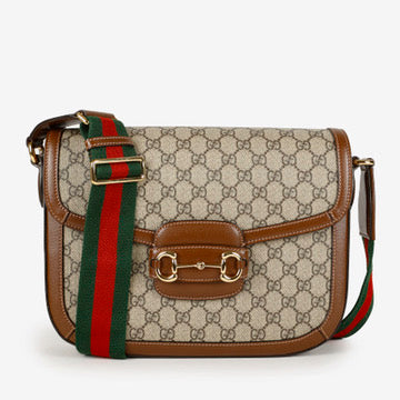 Large 1955 Horsebit, Ophidia Coated Canvas