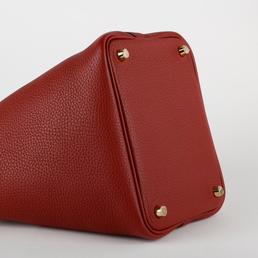 Hermes Picotin 18 Rouge H Clemence Gold Hardware