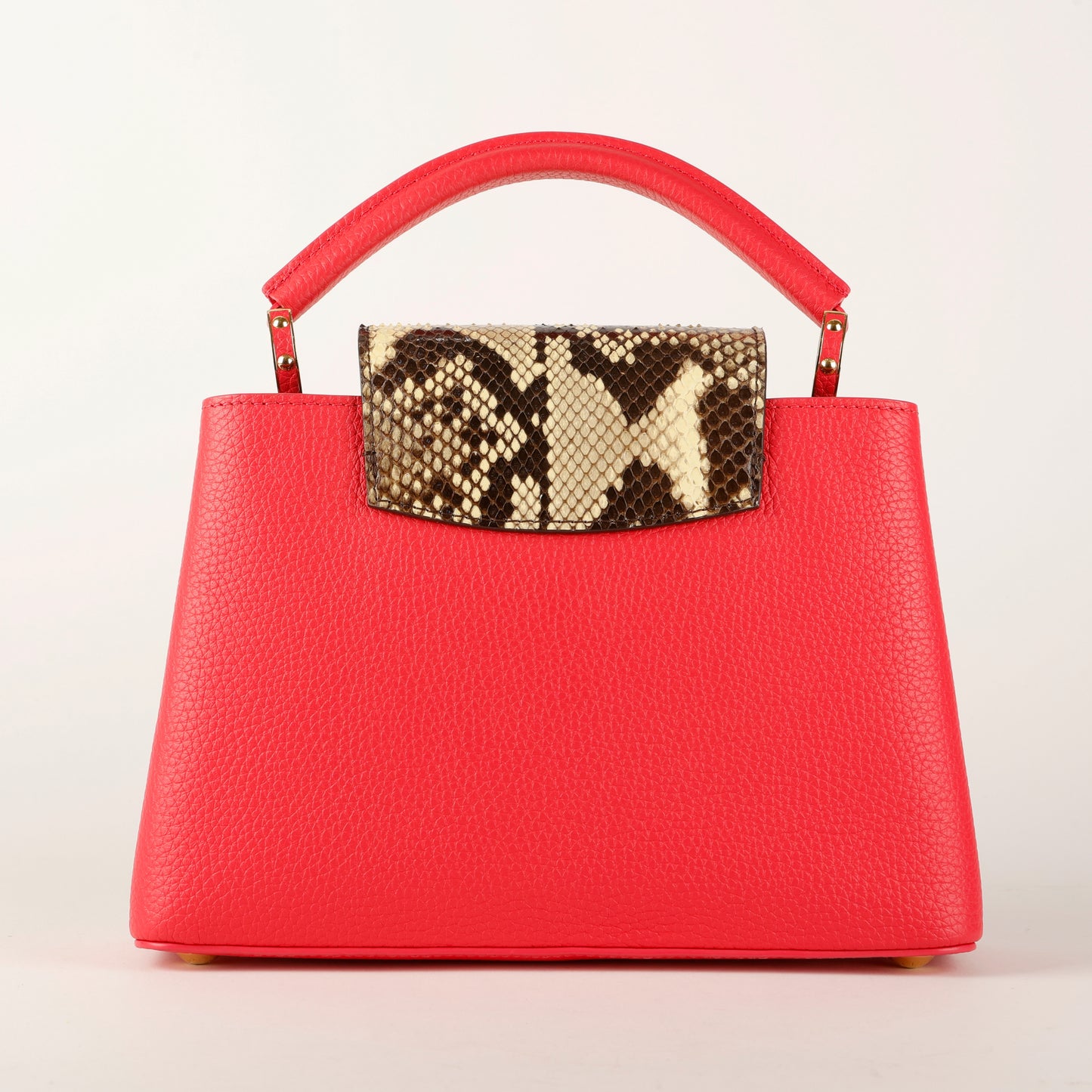 Capucines BB, Pink with Python Handle