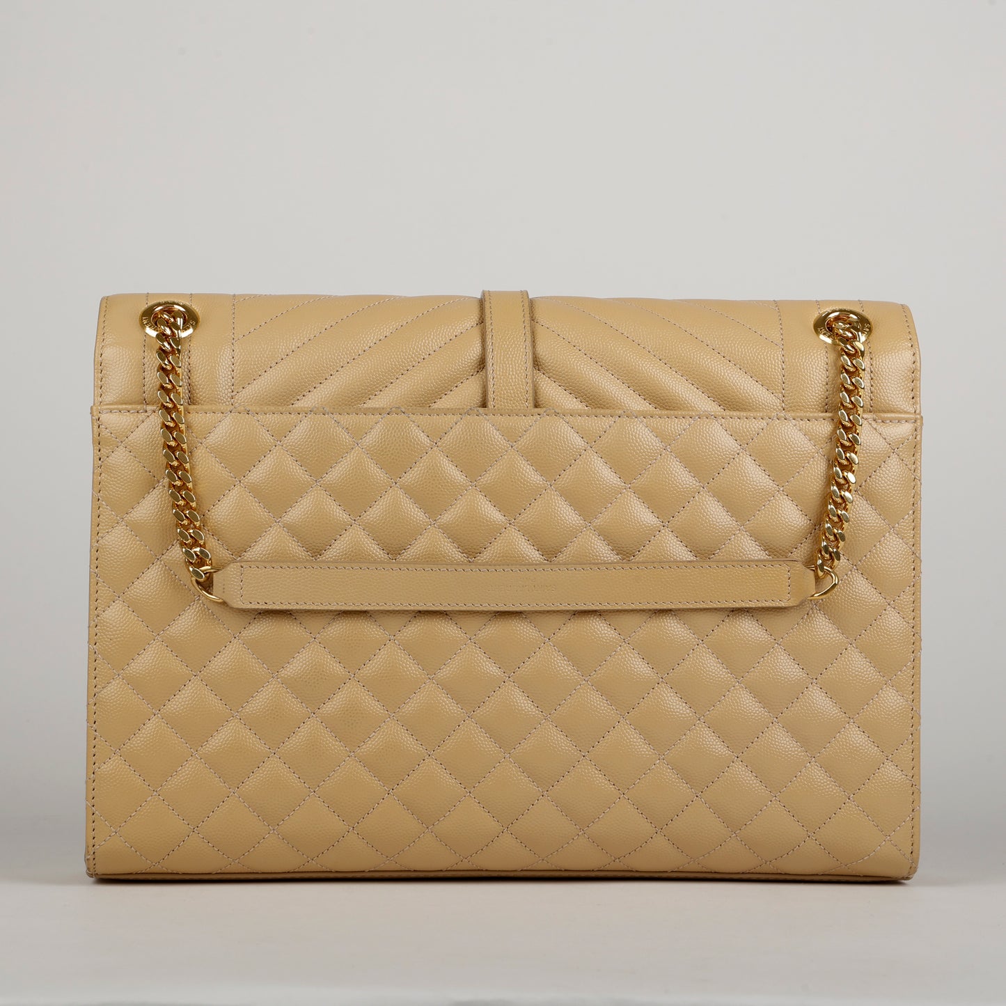 Large Envelope Beige Grain de Poudre