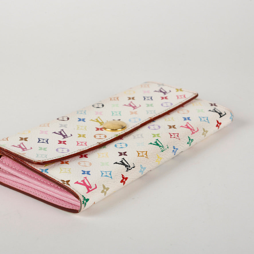 Murakami Sarah Wallet White Multicolor 10780