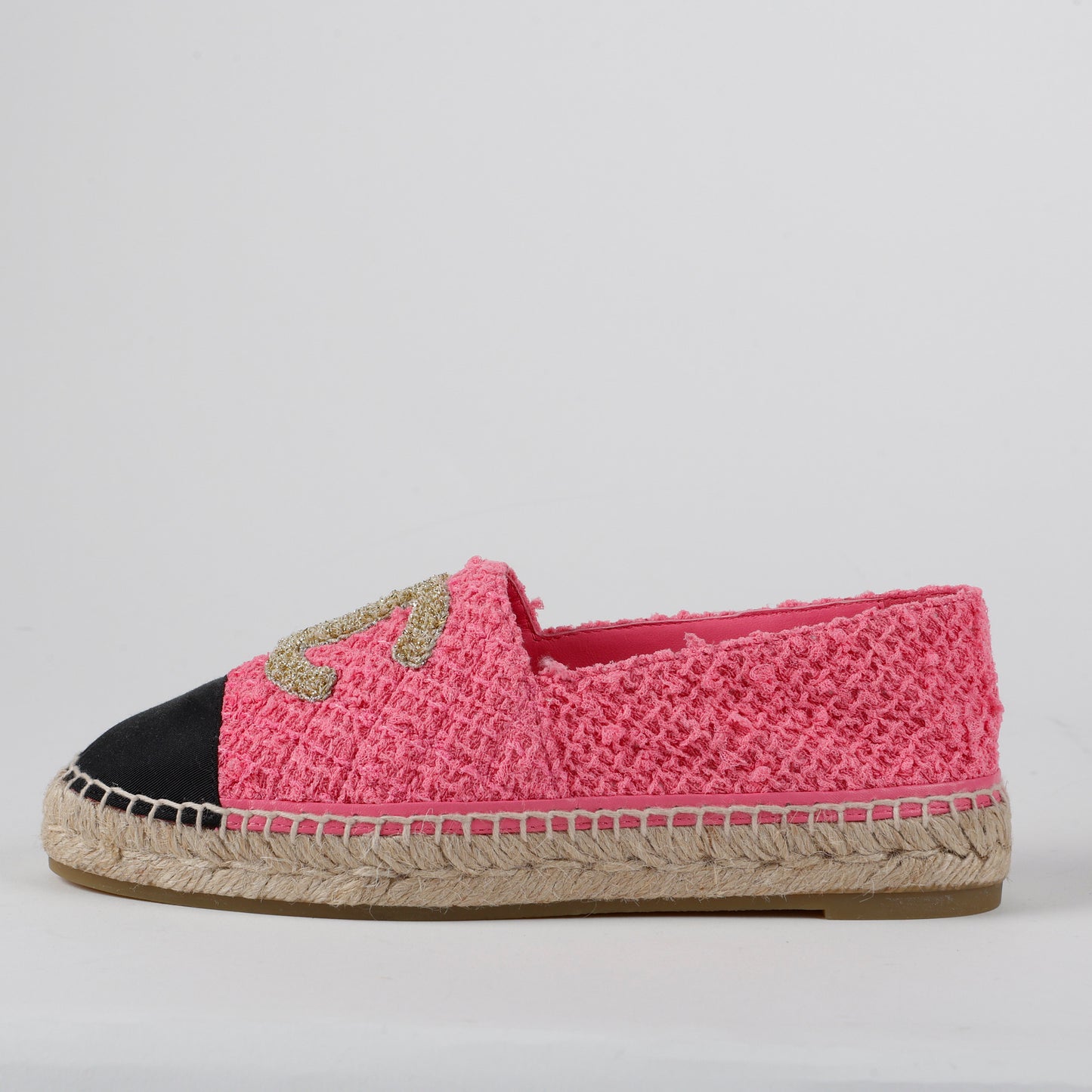 Pink Tweed Espadrilles Size 39