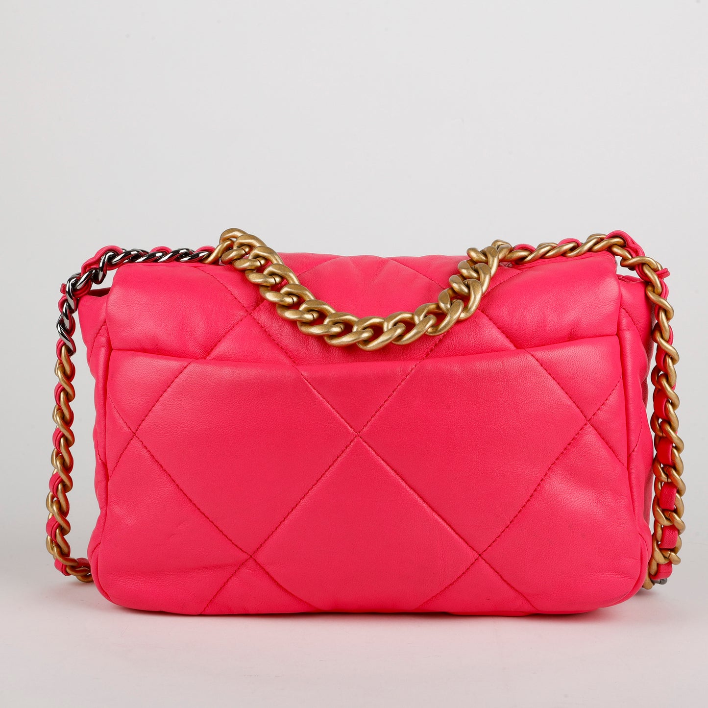 Small 19, Hot Pink Lambskin