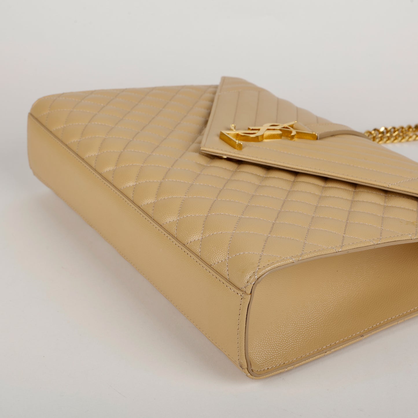 Large Envelope Beige Grain de Poudre