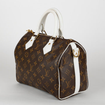 Match Speedy 25 Bandouliere, Monogram White