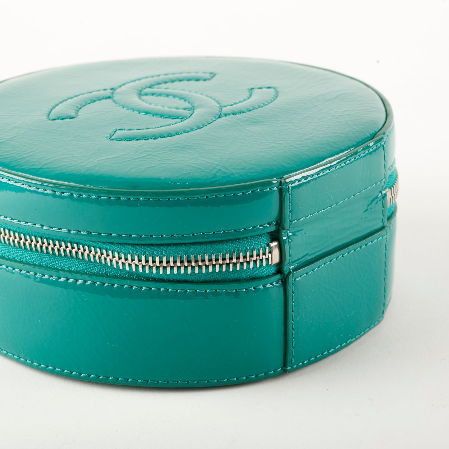 Round As Earth Crossbody, Green Patent SHW
